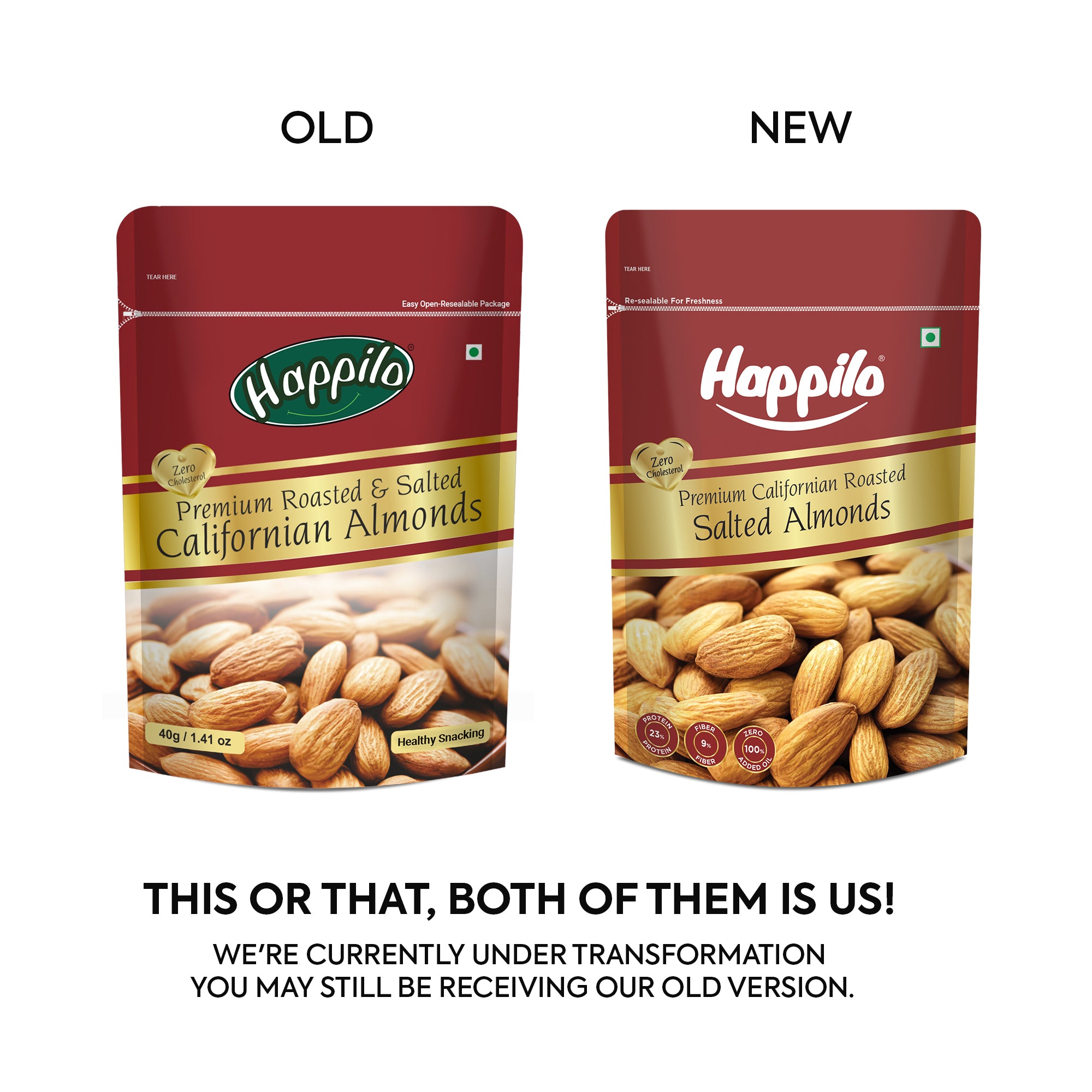 Happilo Roasted & Lightly Salted Premium Californian Almonds