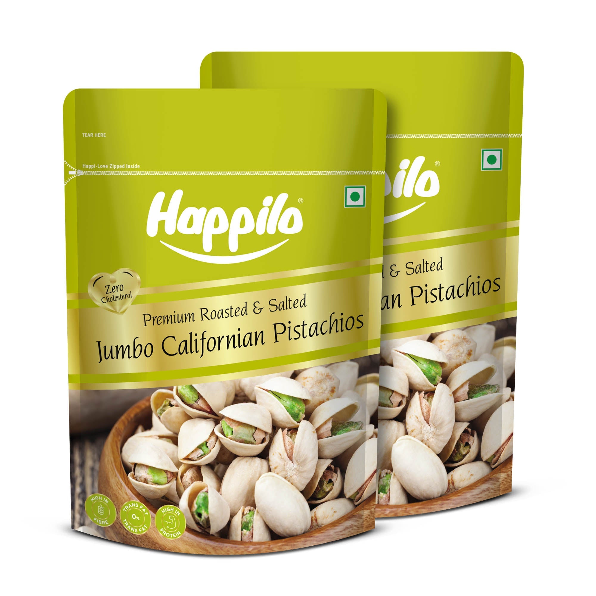 Happilo Jumbo Roasted & Salted Californian Pistachios