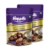 Happilo Premium Fard Dates 500g (Pack of 2), Natural Nutrient Powerhouse, Wholesome Snack