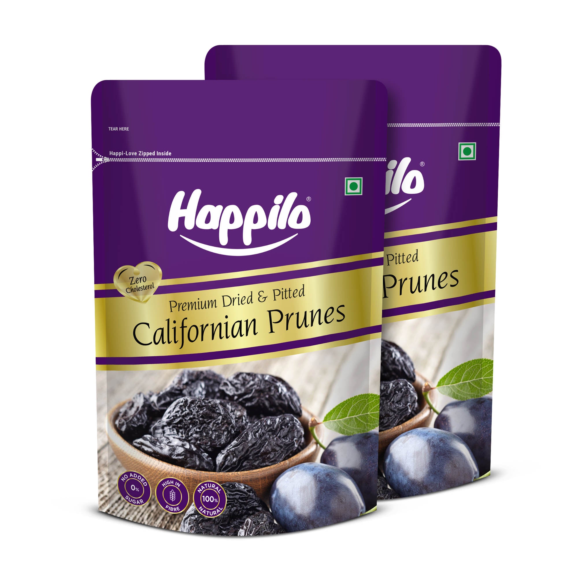 Happilo Premium Dried Californian Pitted Prunes