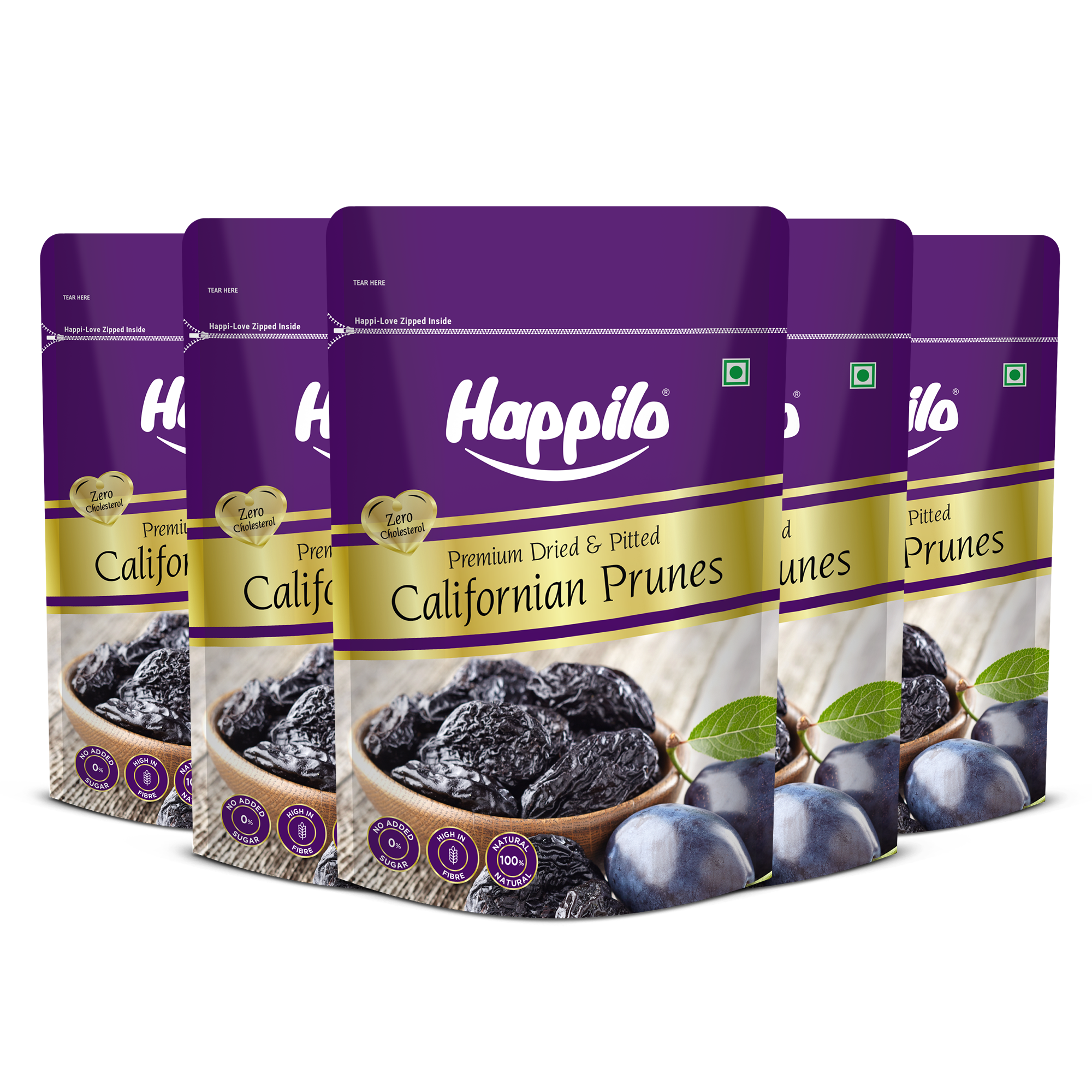 Happilo Premium Dried Californian Pitted Prunes