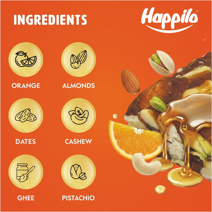 Happilo Premium Date Bites Zesty Orange