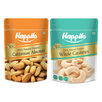 Happilo Popular Nuts Combo 800g (California Almond 400g & Whole Cashew nuts 400g)