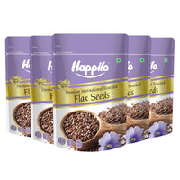 Happilo Premium Authentic Flax seeds Roasted 250g (Pack of 5)