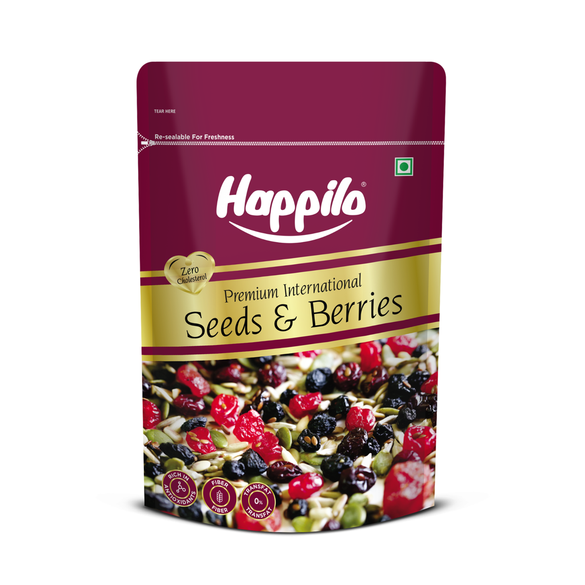 Happilo Sweet & Crunchy Premium Seeds & Berries Mix