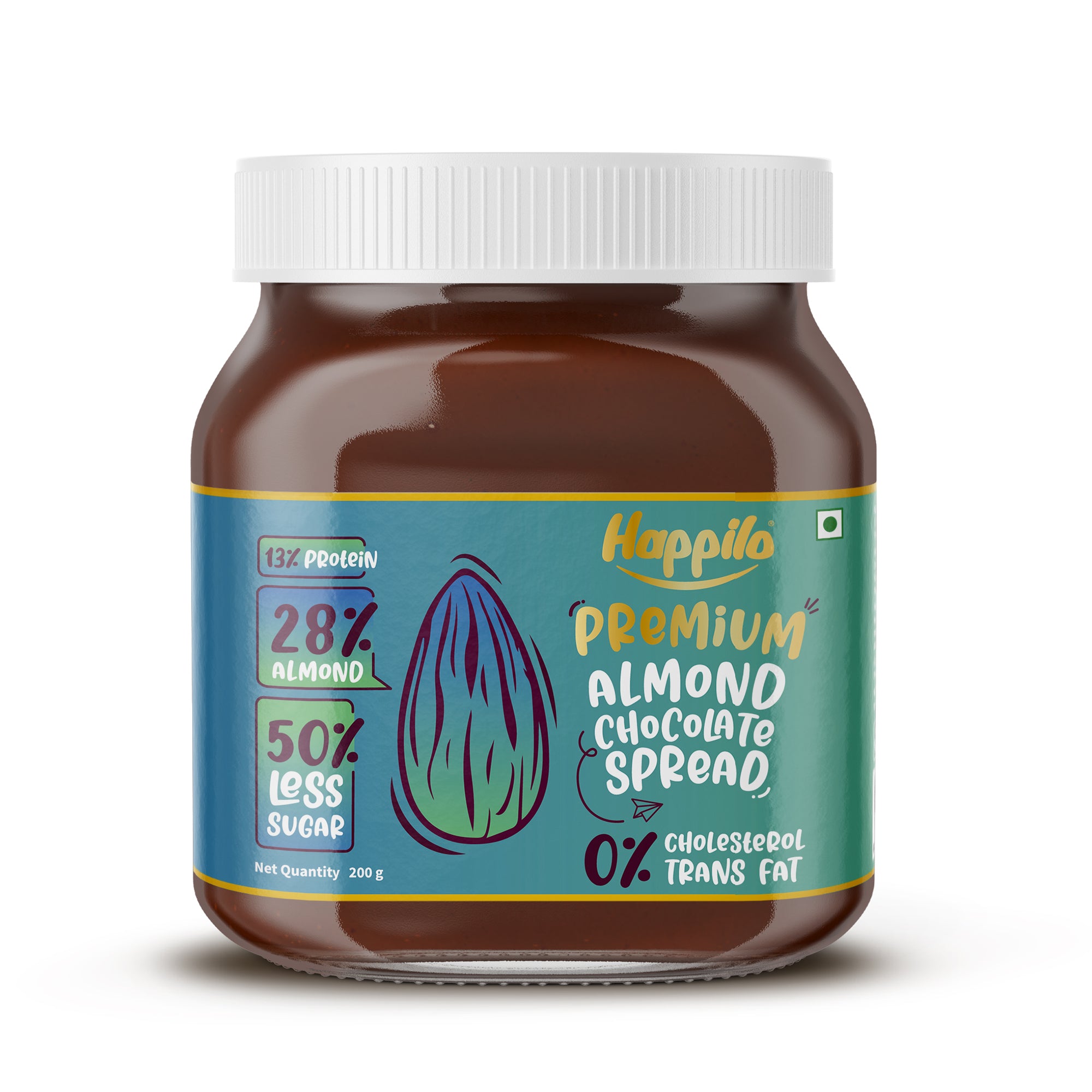Happilo Premium Chocolate Almond Spread 200g