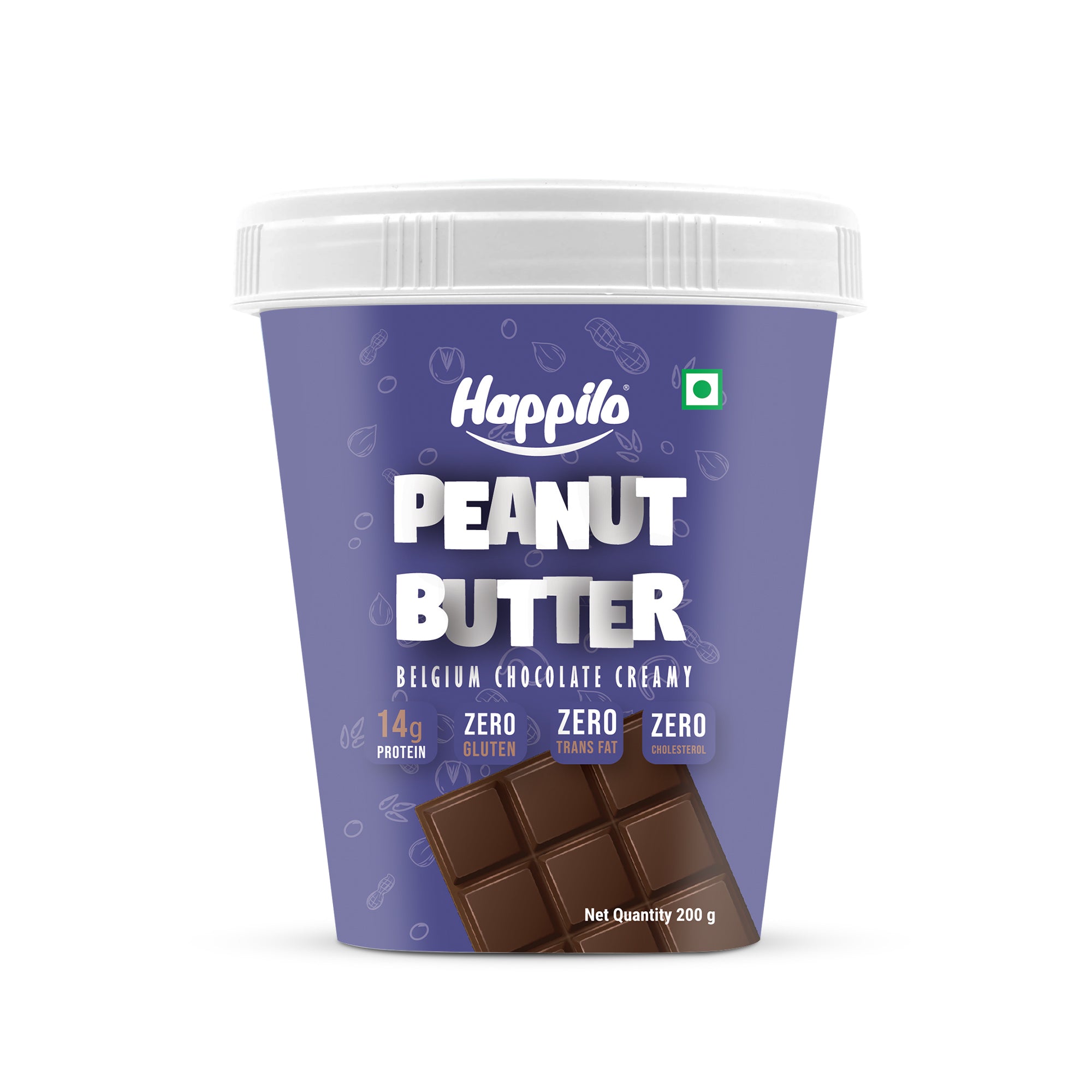 Happilo Peanut Butter Belgium Chocolate Creamy 200g