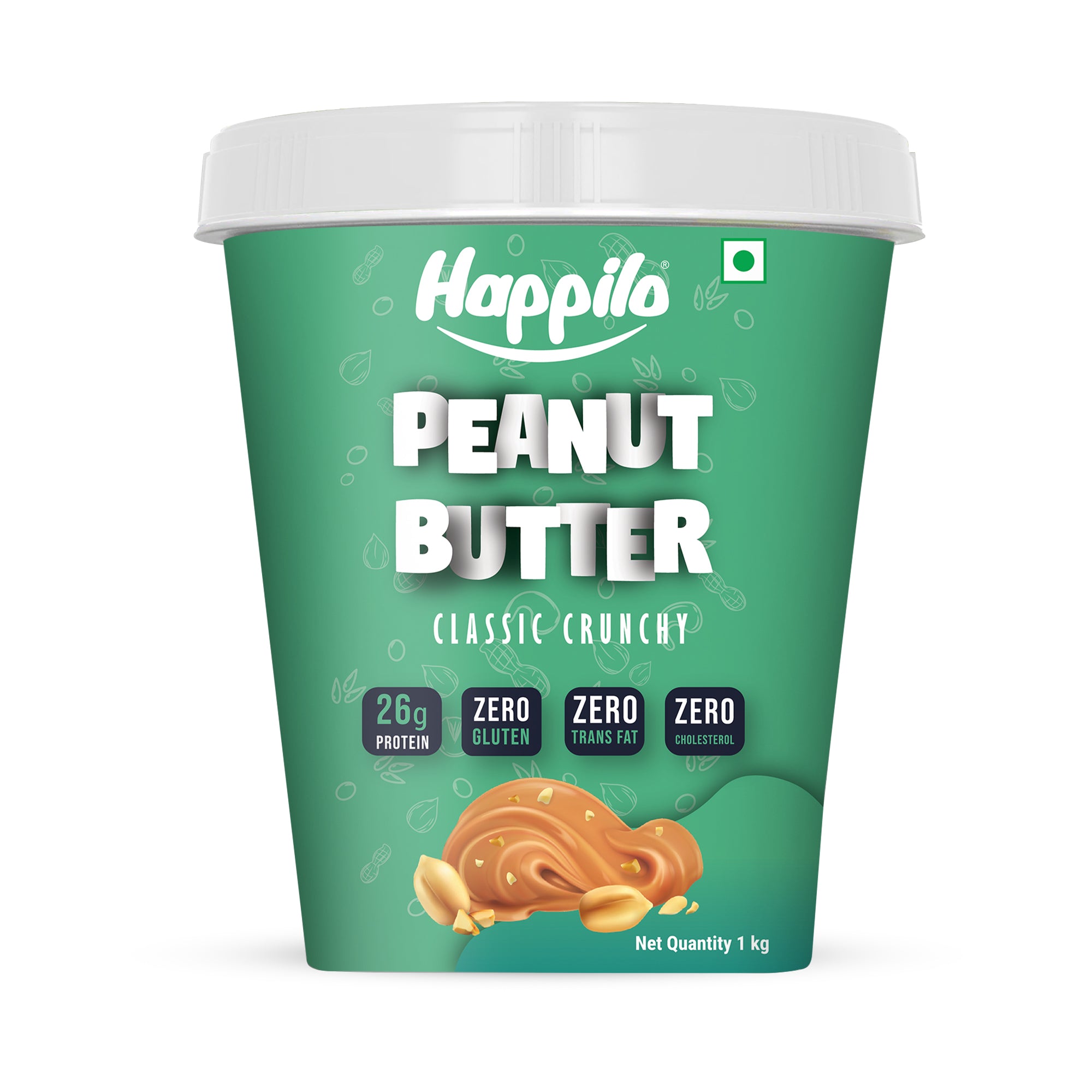 Happilo Classic Peanut Butter Crunchy 1kg