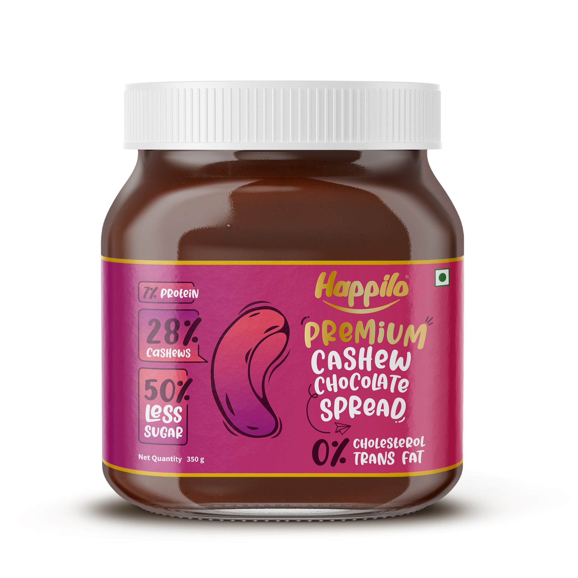 Happilo Premium Chocolate Cashew Spread 350g