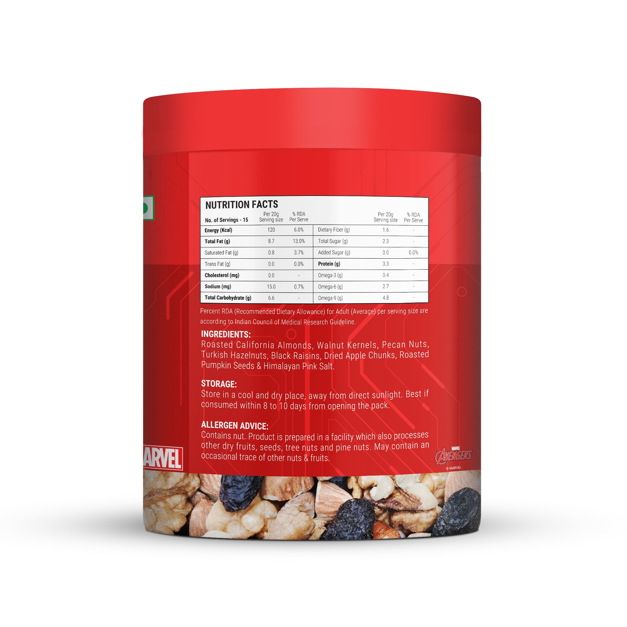 Iron Man Edition Super Omega Dry Fruit Mix 300g