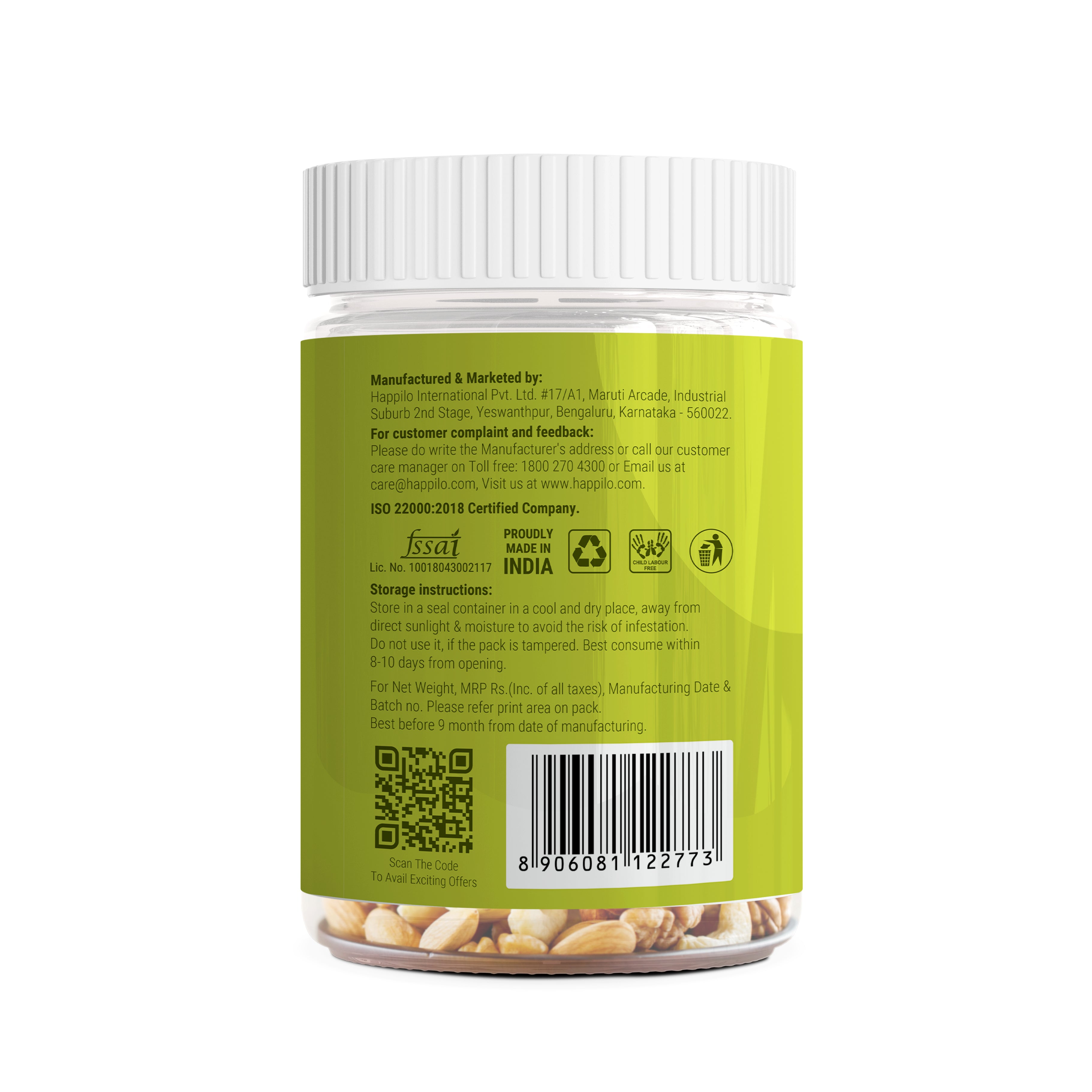 Happilo Premium International Lime & Pepper Party Mix 200g