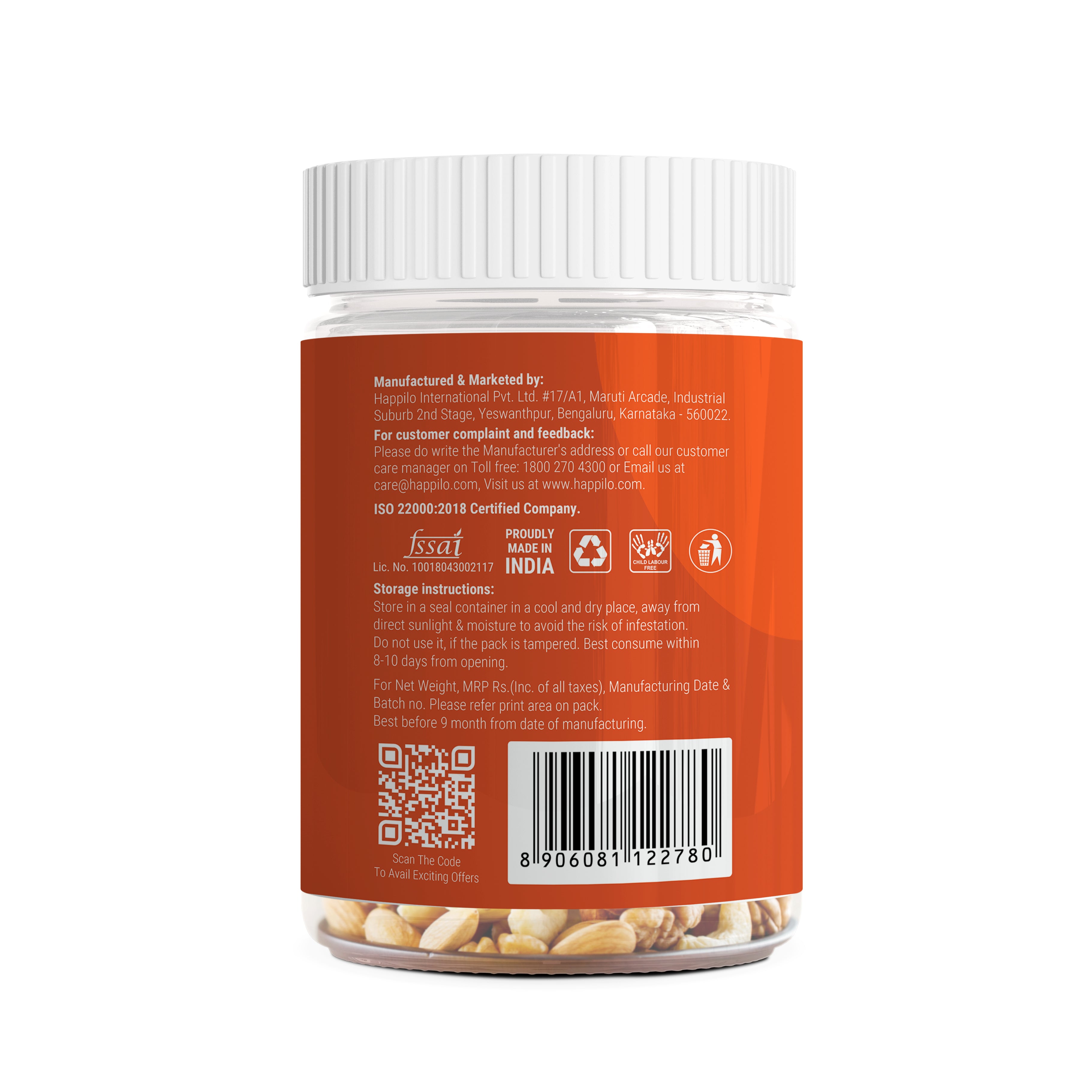 Happilo Premium International Peri Peri Party Mix 200g
