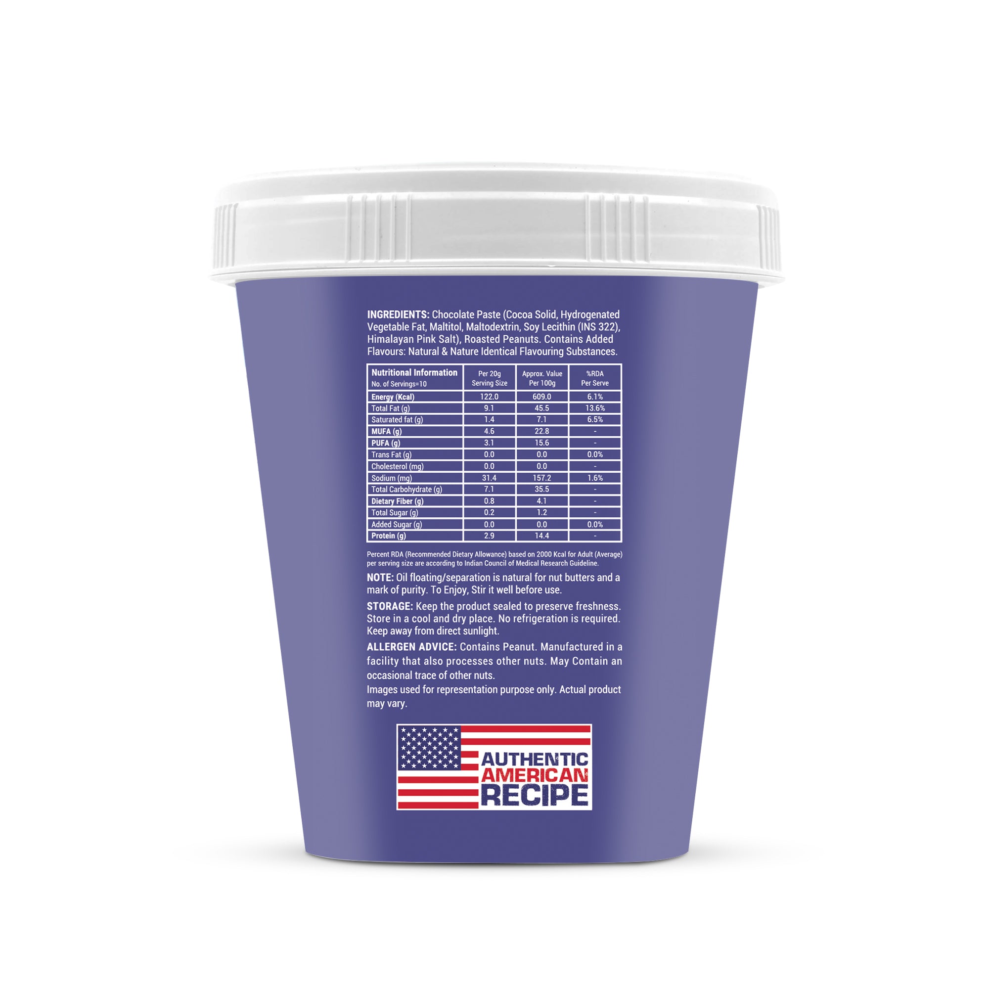 Happilo Peanut Butter Belgium Chocolate Creamy 200g