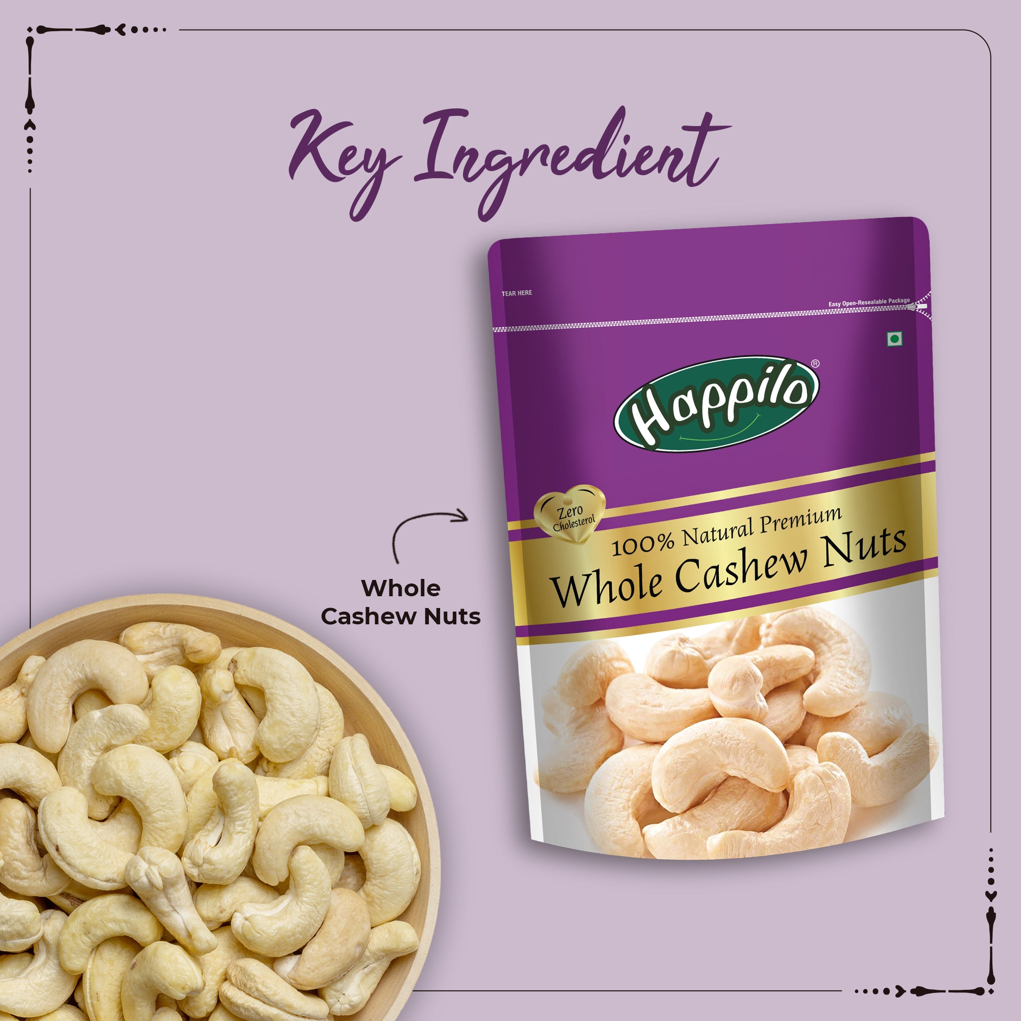 Happilo Premium Whole Cashew Nuts