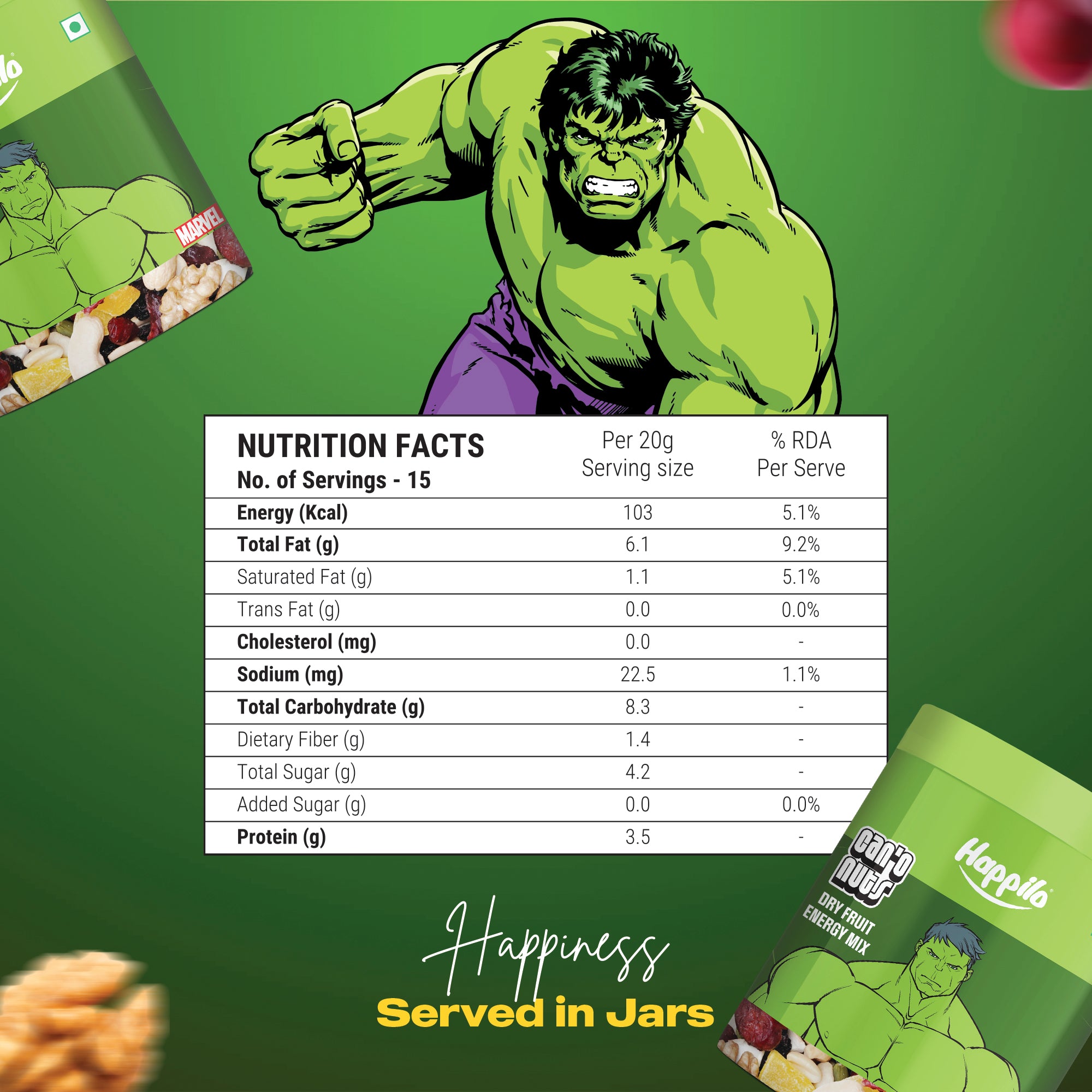 Hulk Edition Energy Dry Fruit Mix 300g