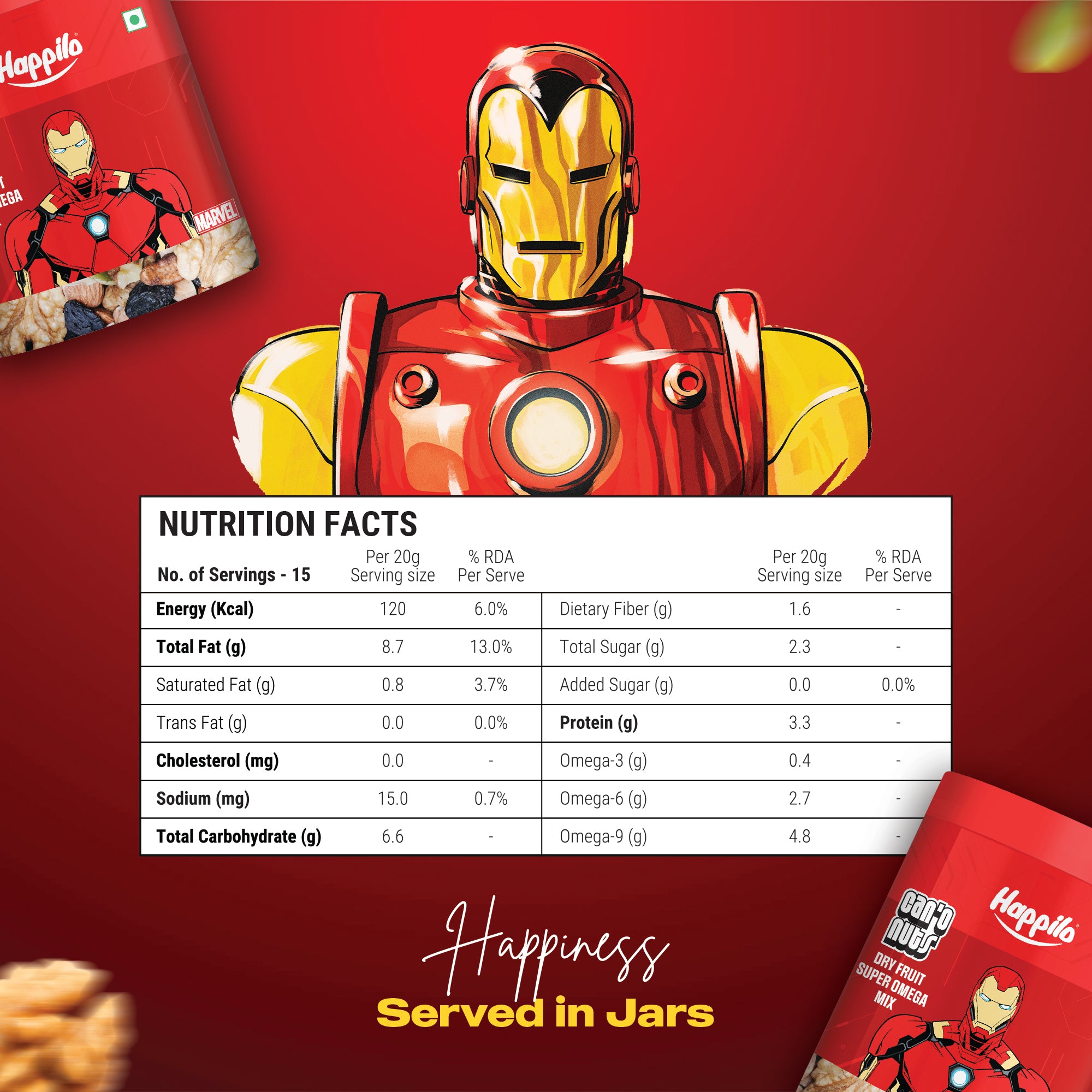 Iron Man Edition Super Omega Dry Fruit Mix 300g