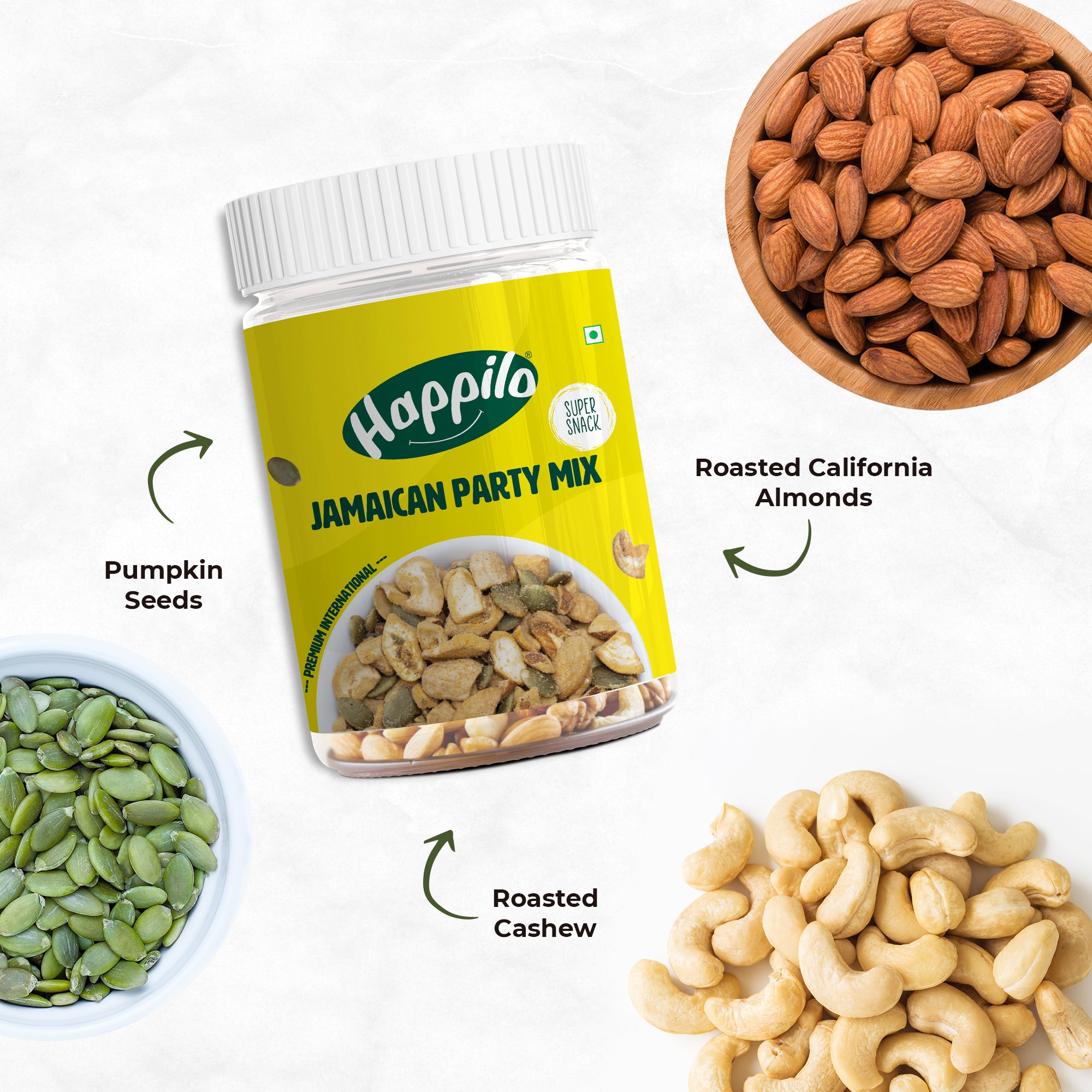 Happilo Premium International Jamaican Party Mix 200g