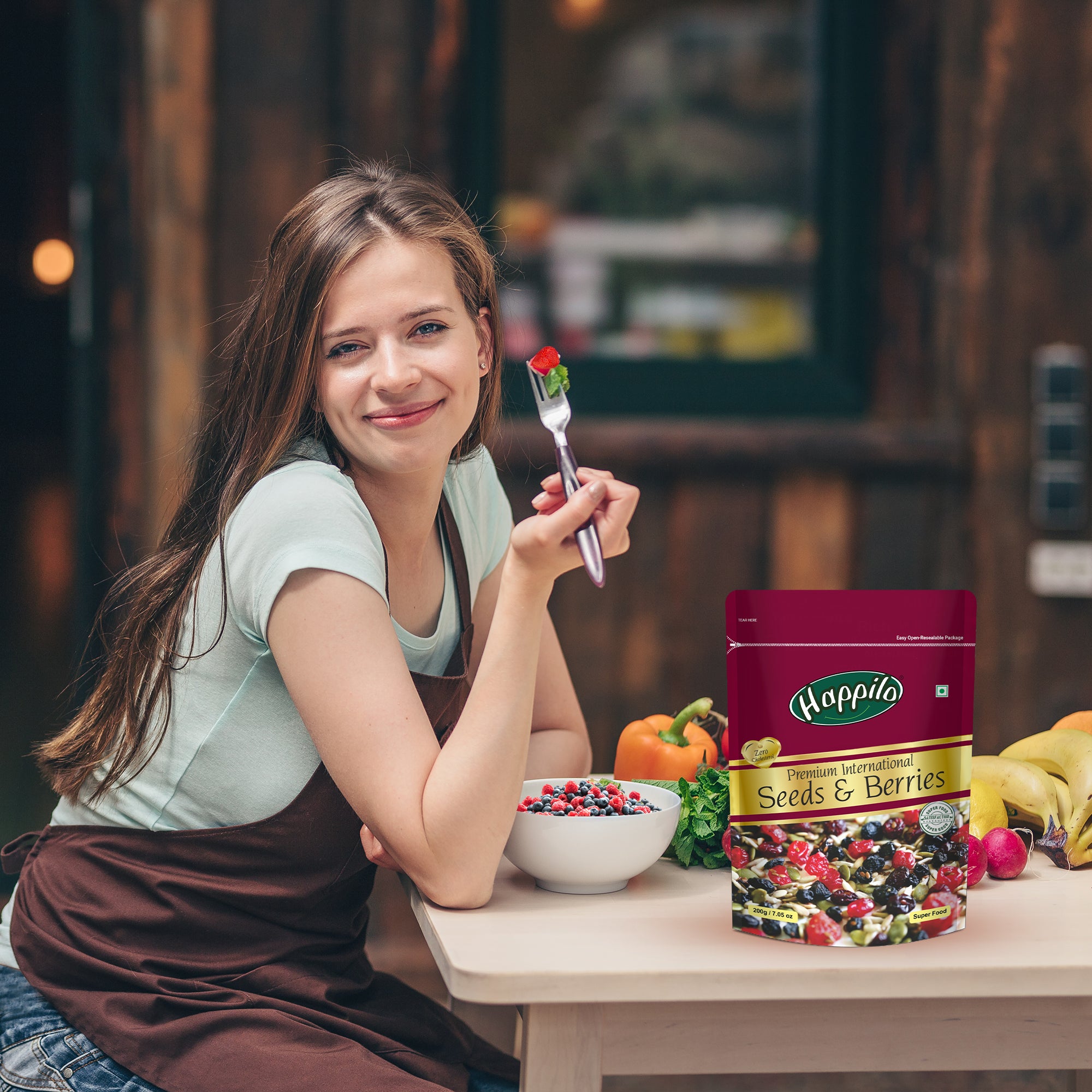 Happilo Sweet & Crunchy Premium Seeds & Berries Mix