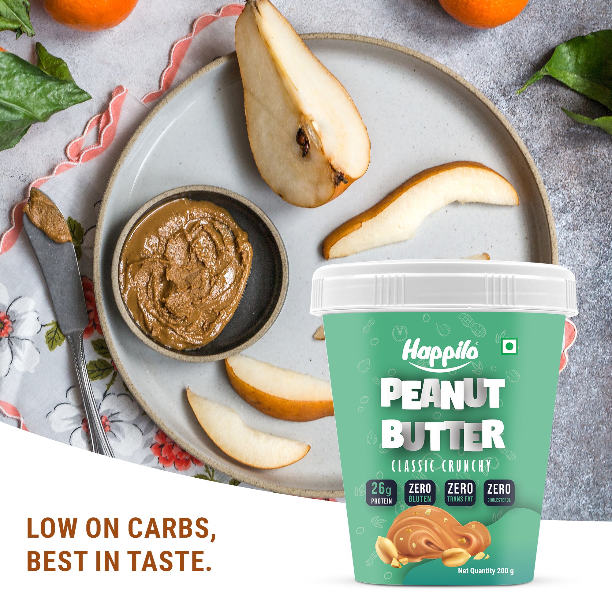 Happilo Peanut Butter Classic Crunchy 200g