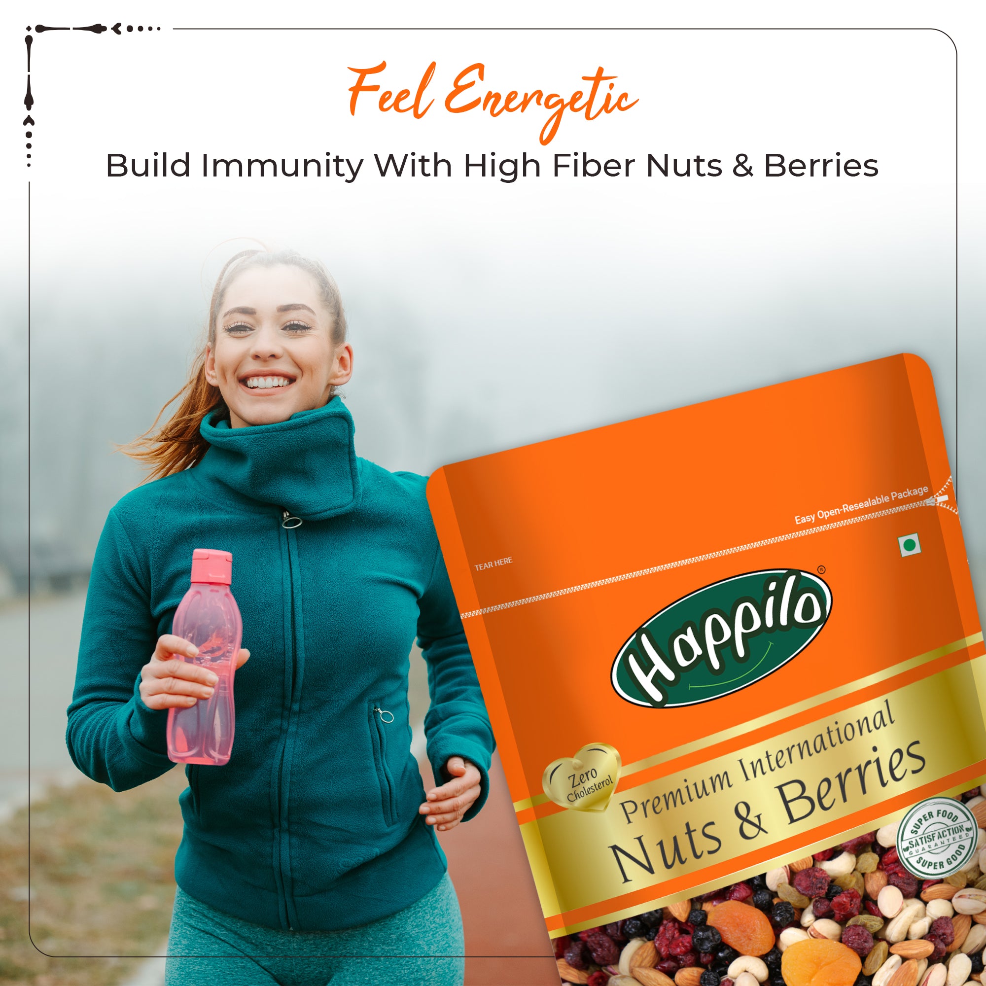 Happilo Healthy & Tasty Premium Nuts and Berries Mix