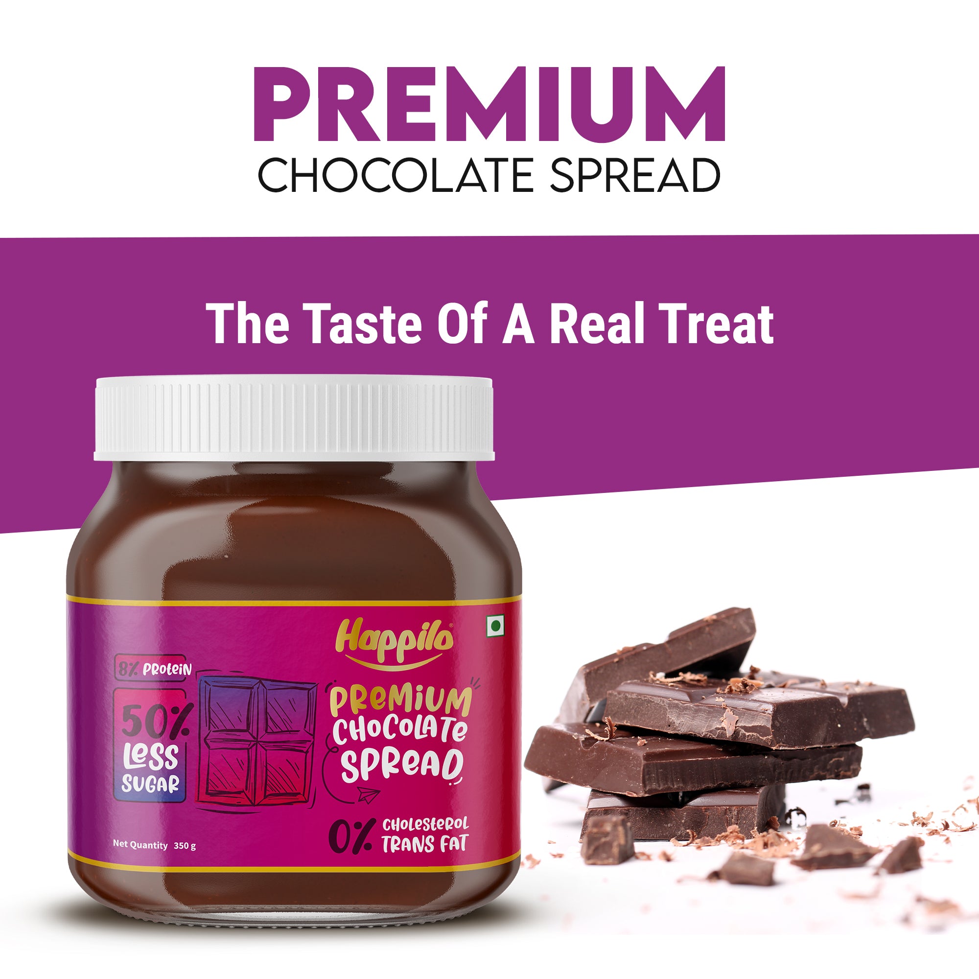 Happilo Premium Chocolate Spread 350g