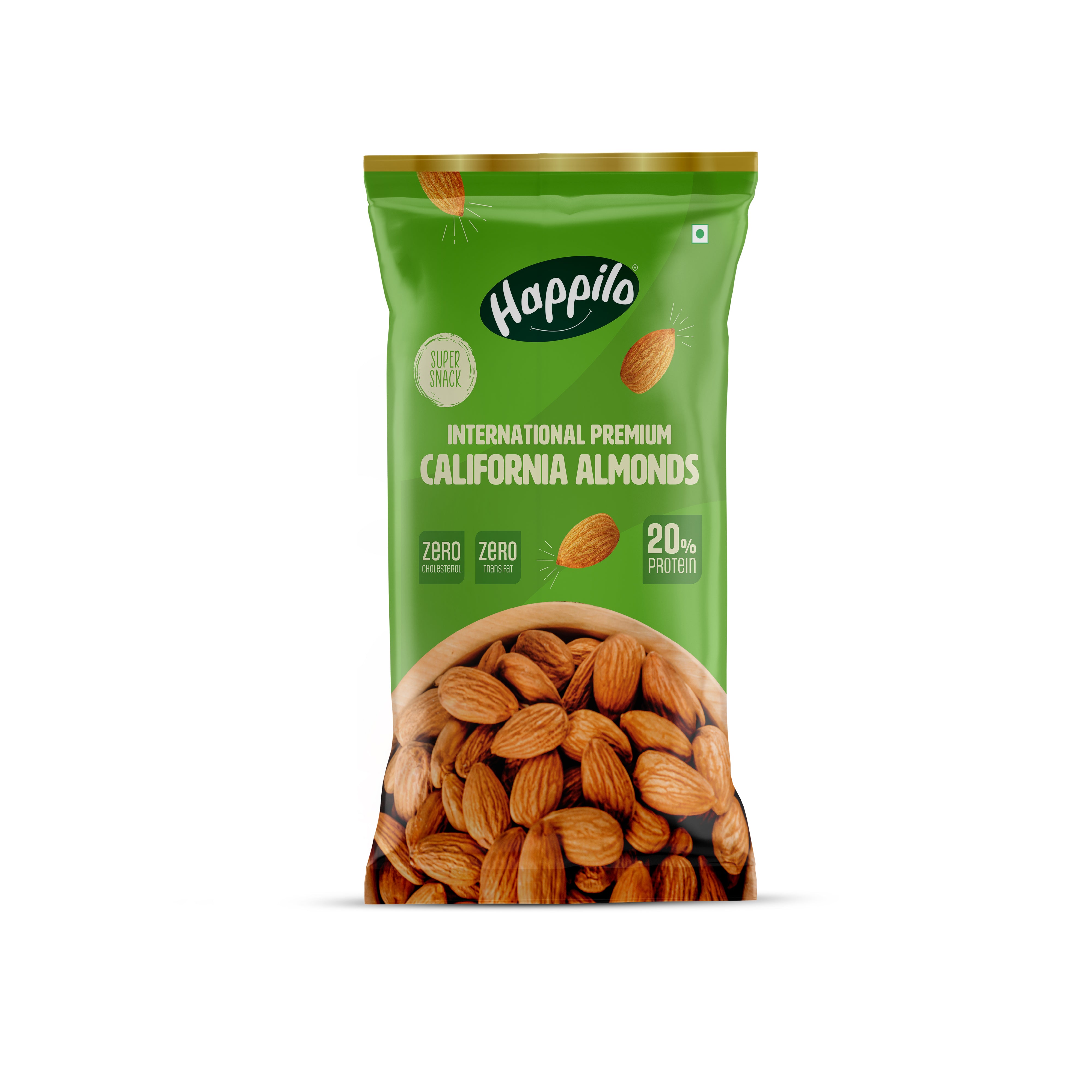 Happilo Smart Snack Natural Californian Almonds 15g