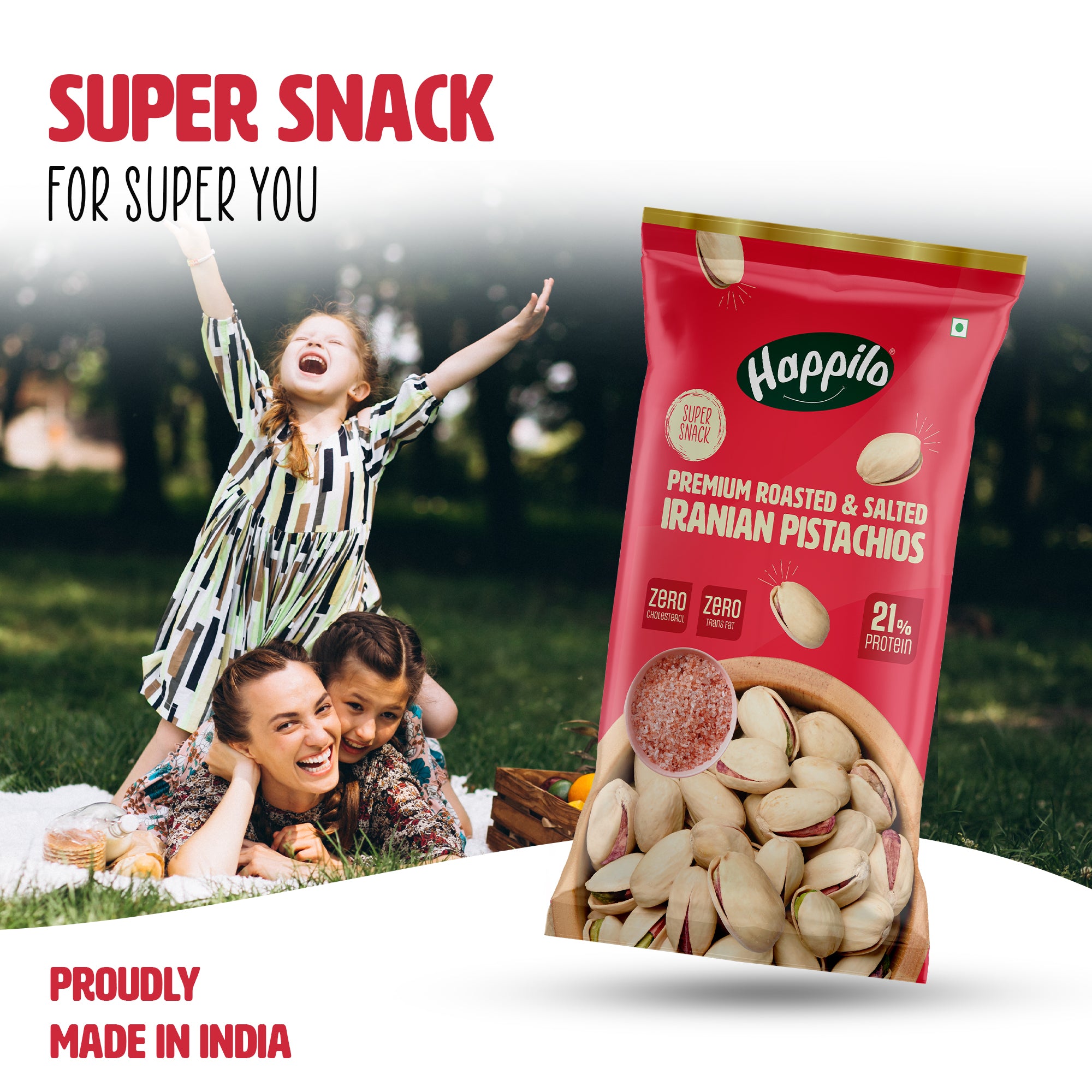 Happilo Smart Snack Roasted & Salted Pistachios 15g