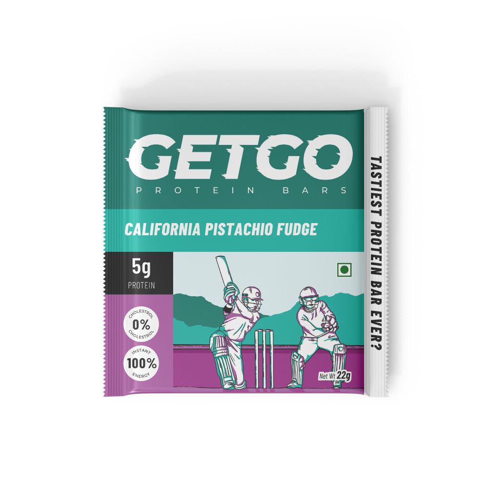 GetGo Protein Bars Assorted 264g (22g each, Pack of 12) California Almond Fudge, California Pistachio Fudge, Turkish Hazelnut Cocoa Fudge, Cocoa Almond Fudge, Indian Creamy Coconut Fudge, Natural Peanut Butter Fudge