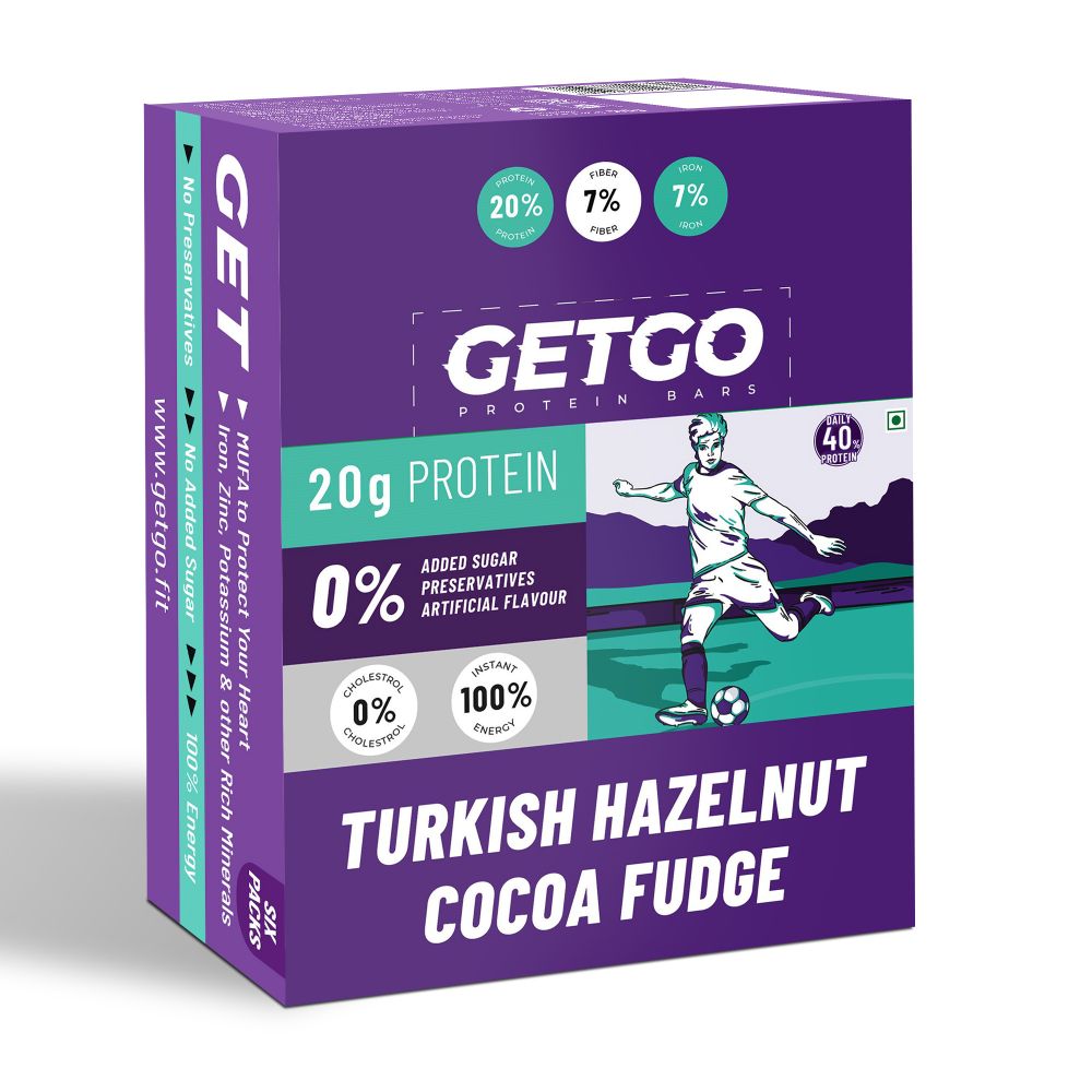 GetGo Turkish Hazelnut Cocoa Fudge Protein Bar 85g