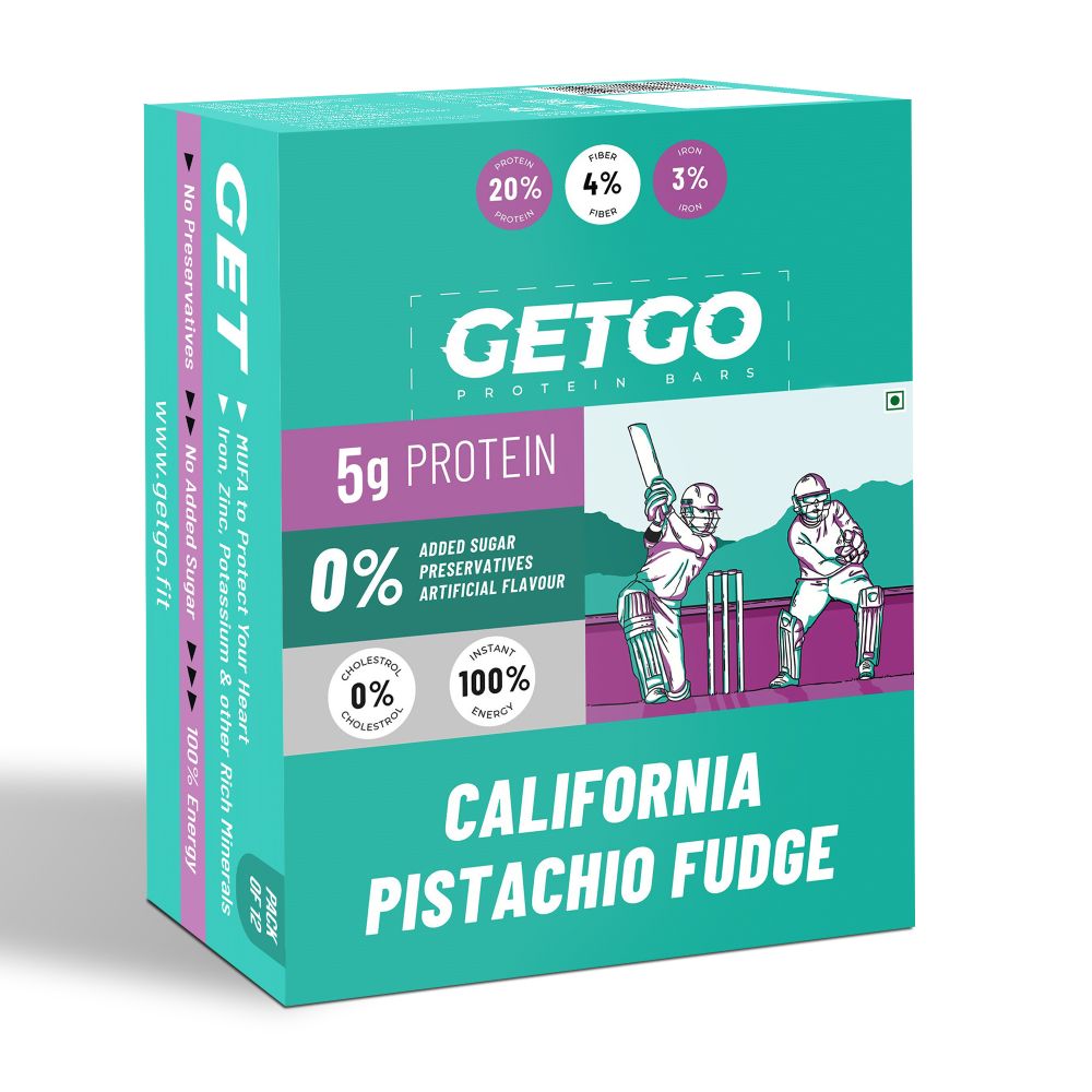 GetGo California Pistachio Fudge Protein Bar 22g