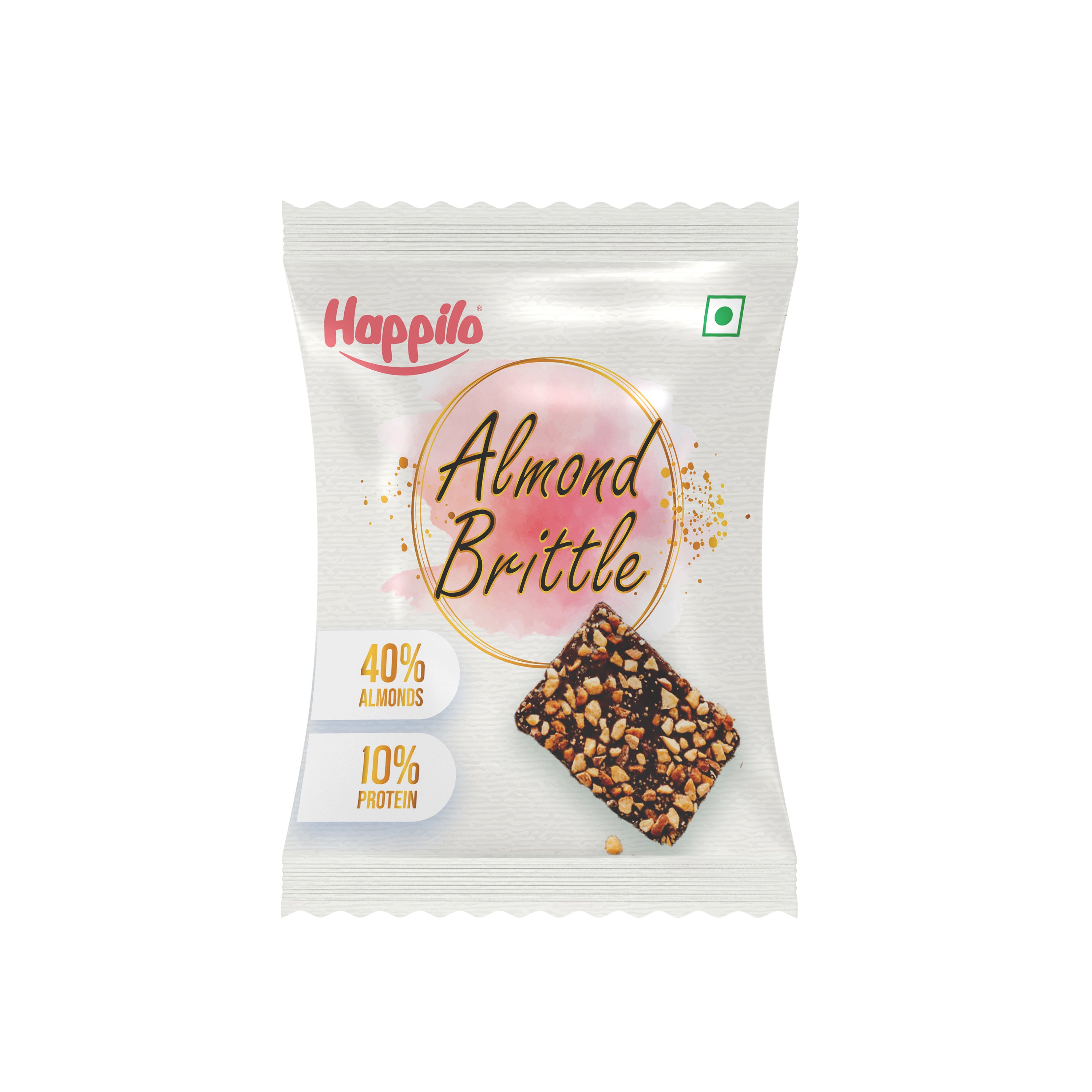 Happilo Premium Almond Brittle Box 204g (17gX12)