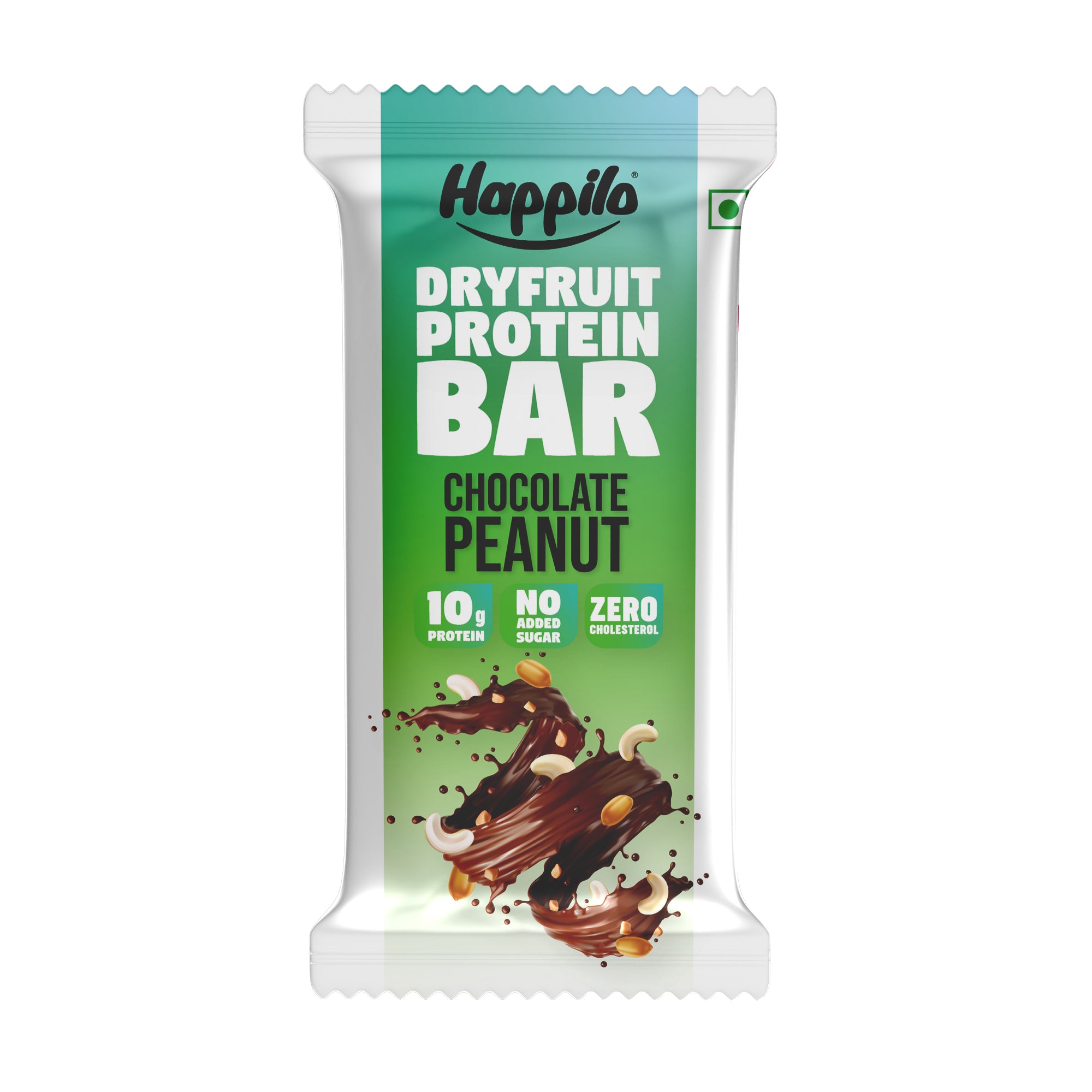 Happilo Dry Fruit Peanut Butter Chocolate Protein Bar 45g (Pack of 6)