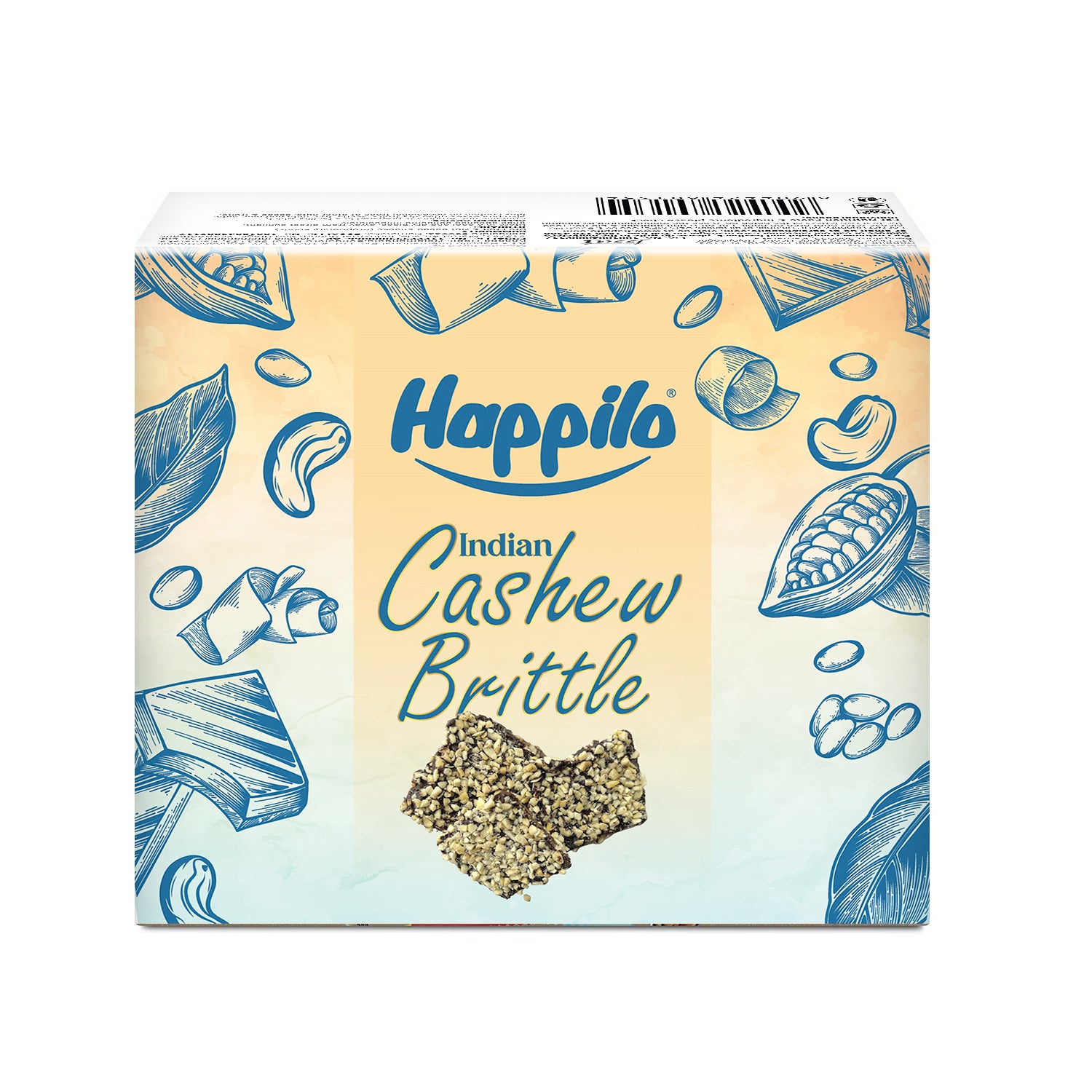 Happilo Premium Cashews Brittle Box 204g (17gX12)