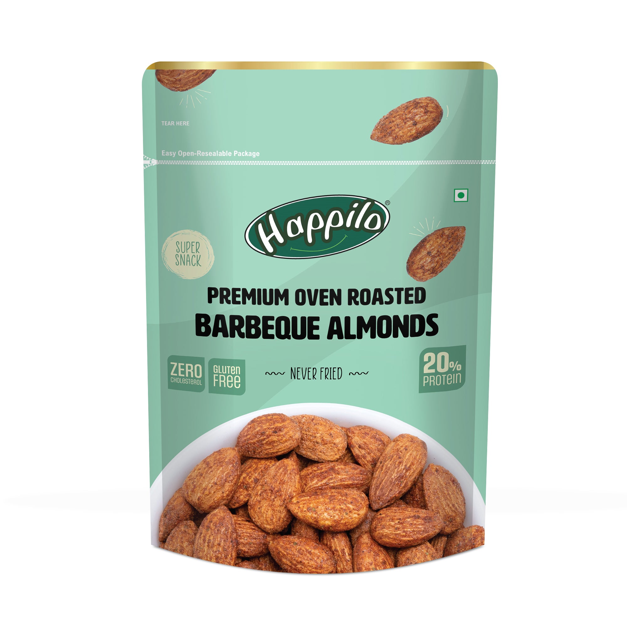 Happilo Premium Oven Roasted Californian Barbeque Almonds