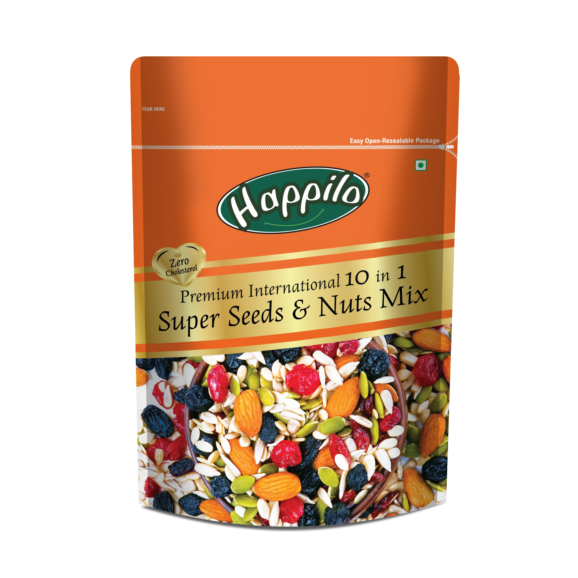 Happilo Healthy 10 in 1 Super Seeds & Nuts Trail Mix