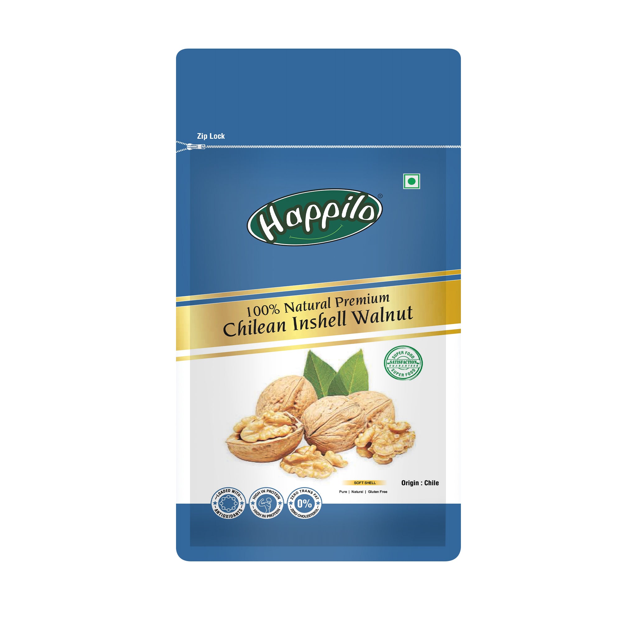 Happilo Premium Chilean Raw Inshell Walnuts