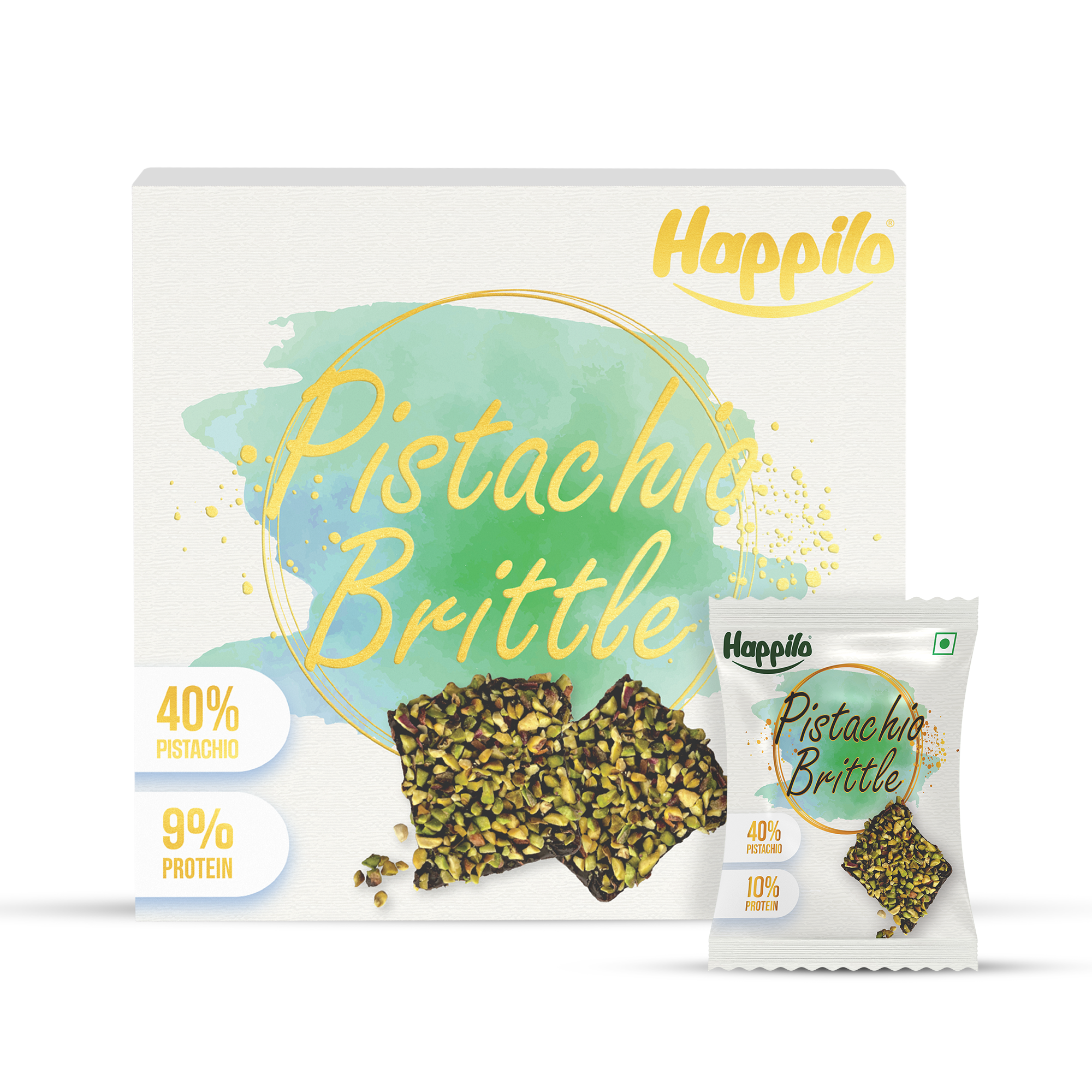 Happilo Pistachio Brittle Celebrations Pack 170g (17gX10)