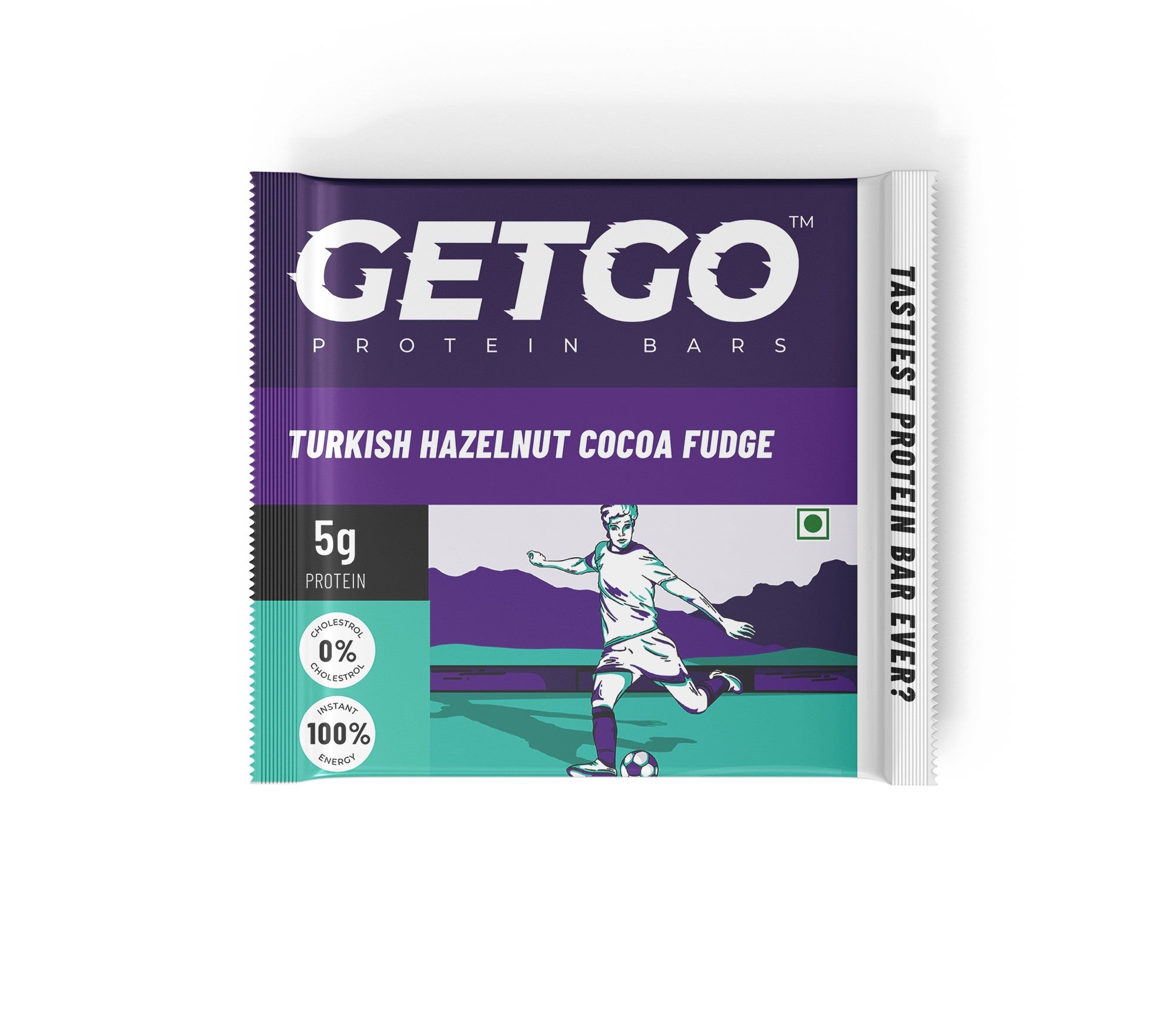 GetGo Turkish Hazelnut Cocoa Fudge Protein Bar 22g