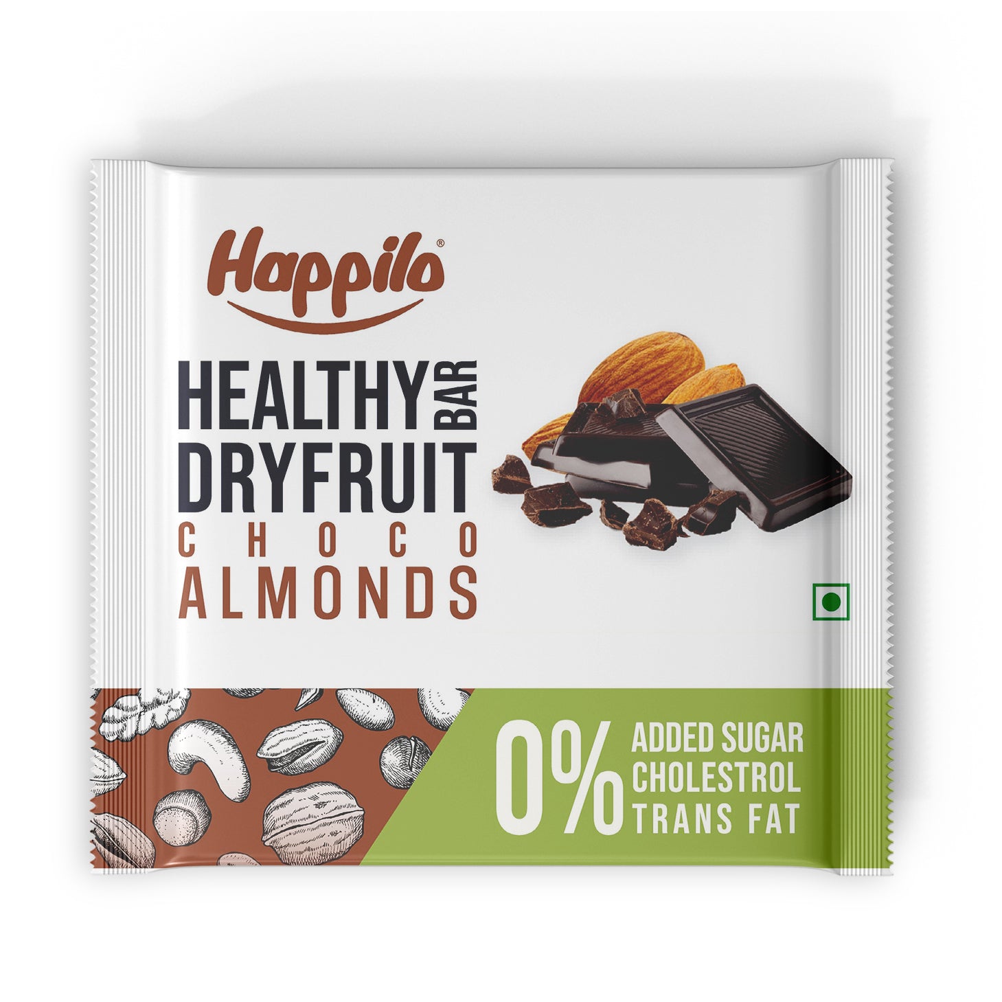 Choco Almonds Celebration Mini Dry Fruit Bar (12x15g)