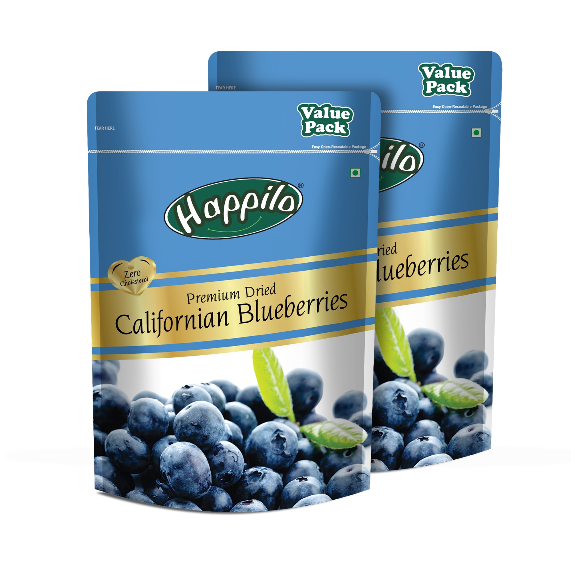 Happilo Healthy & Sweet Calfornian Dried Blueberries