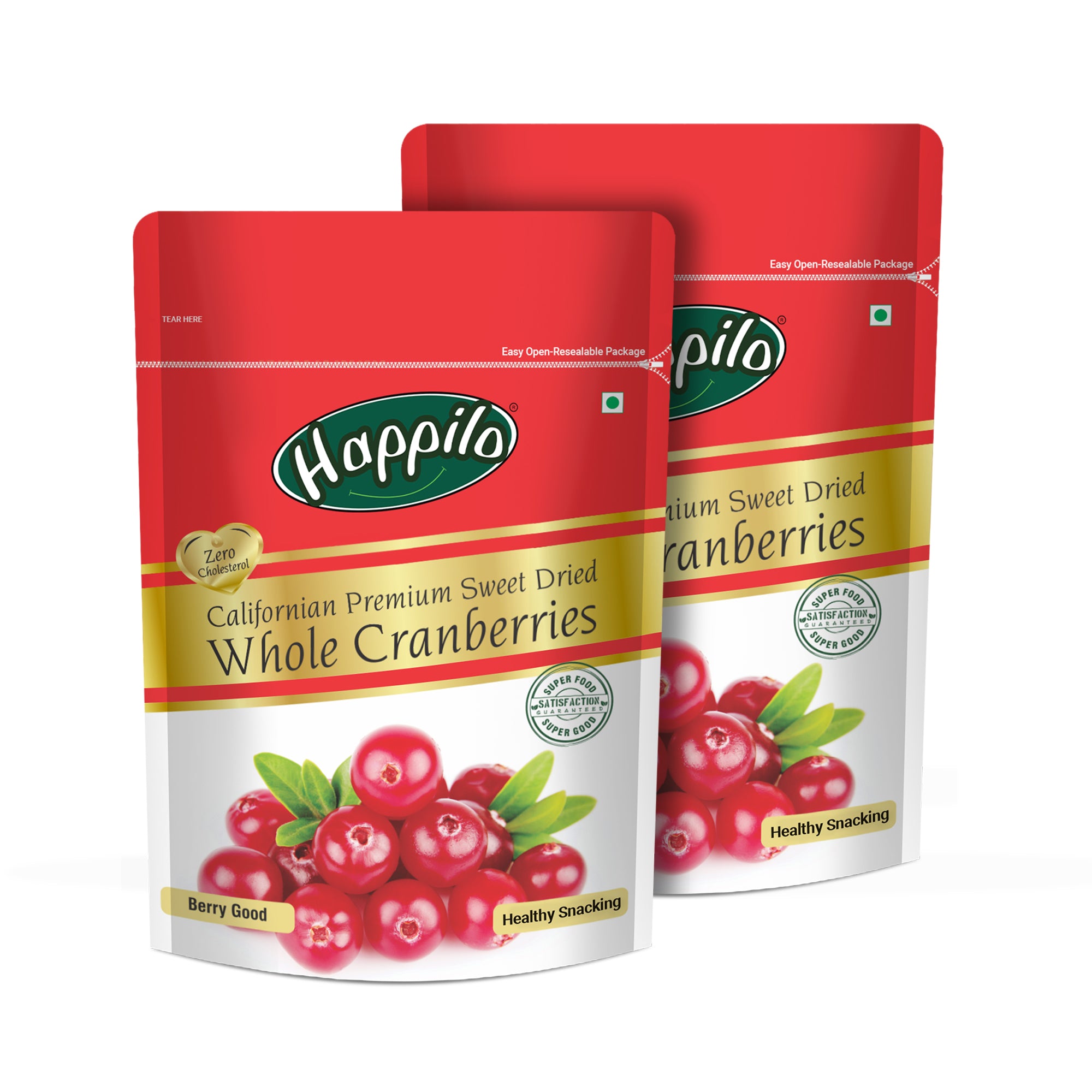 Happilo Premium Californian Dried Whole Cranberries