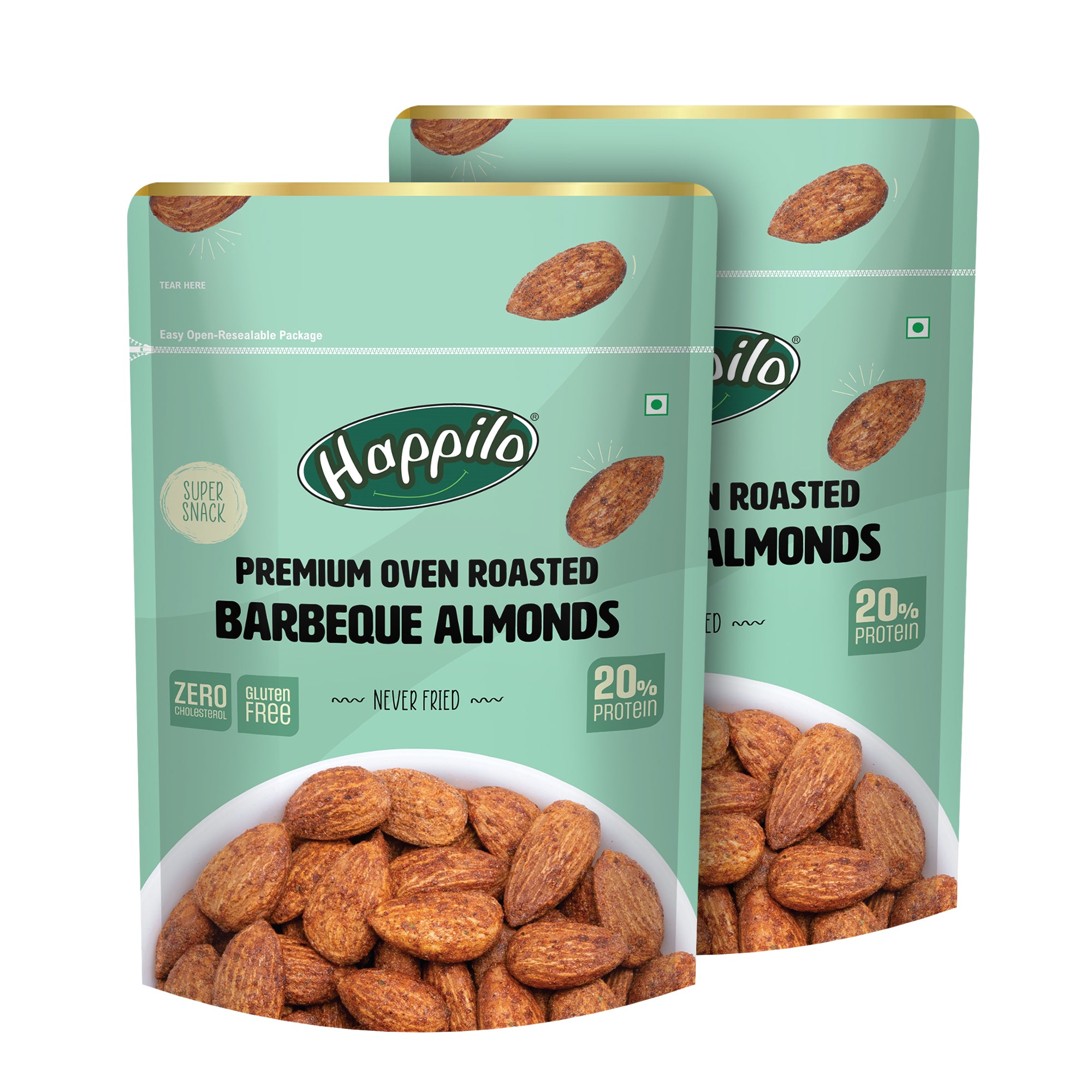 Happilo Premium Oven Roasted Californian Barbeque Almonds