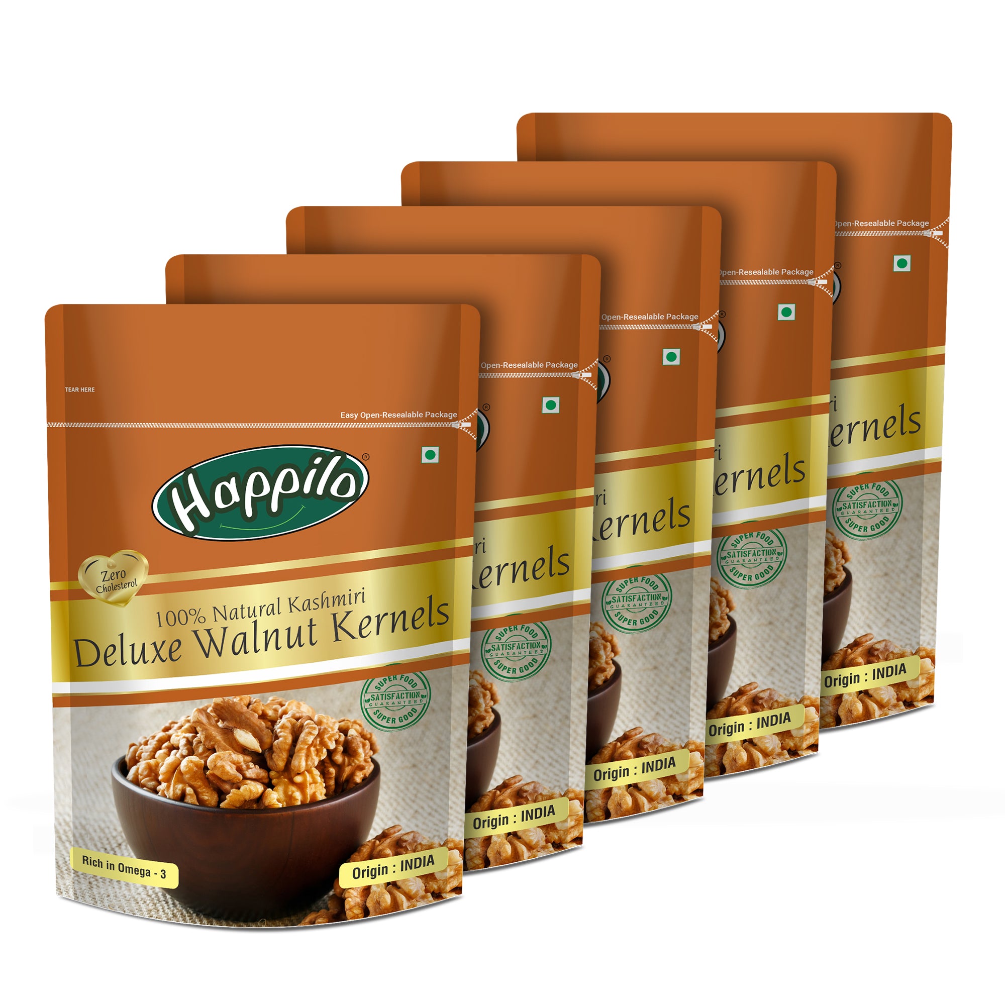 Happilo 100% Natural Deluxe Kashmiri Walnut Kernels